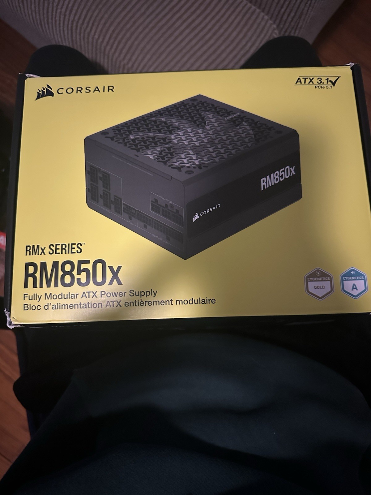 Corsair RM850x Modular ATX 3.1 PSU Power Supply, 80 Plus Gold, Black