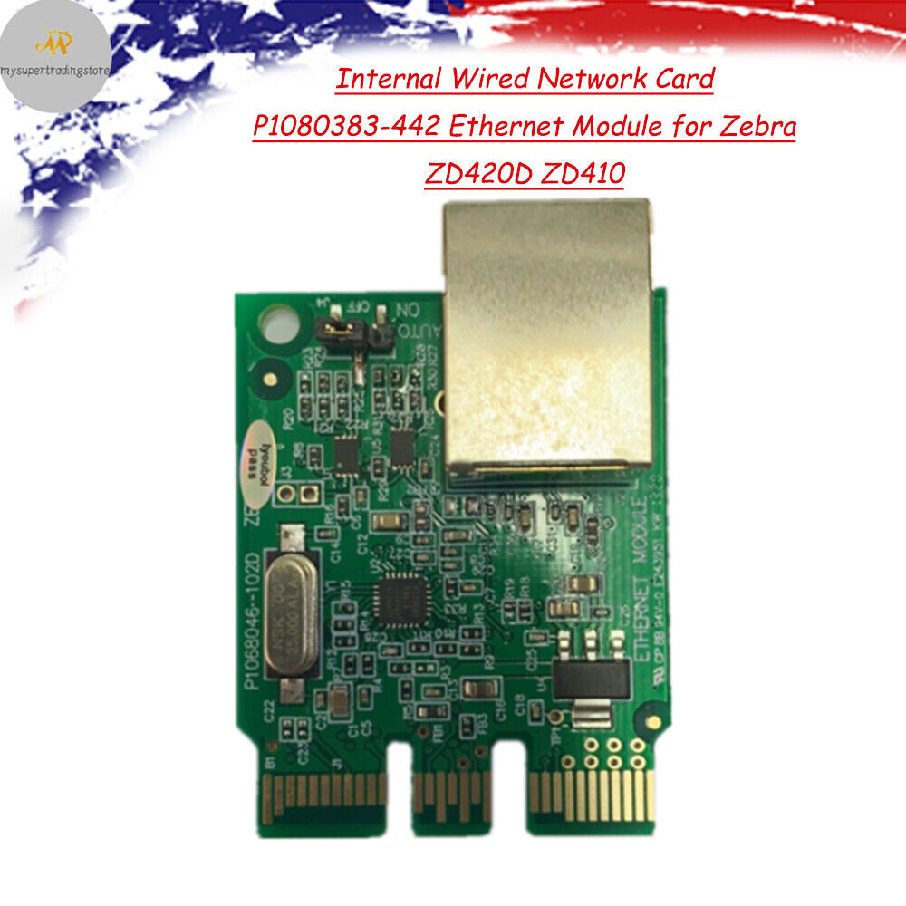 Internal Wired Network Card P1080383-442 Ethernet Module for Zebra ZD420D ZD410