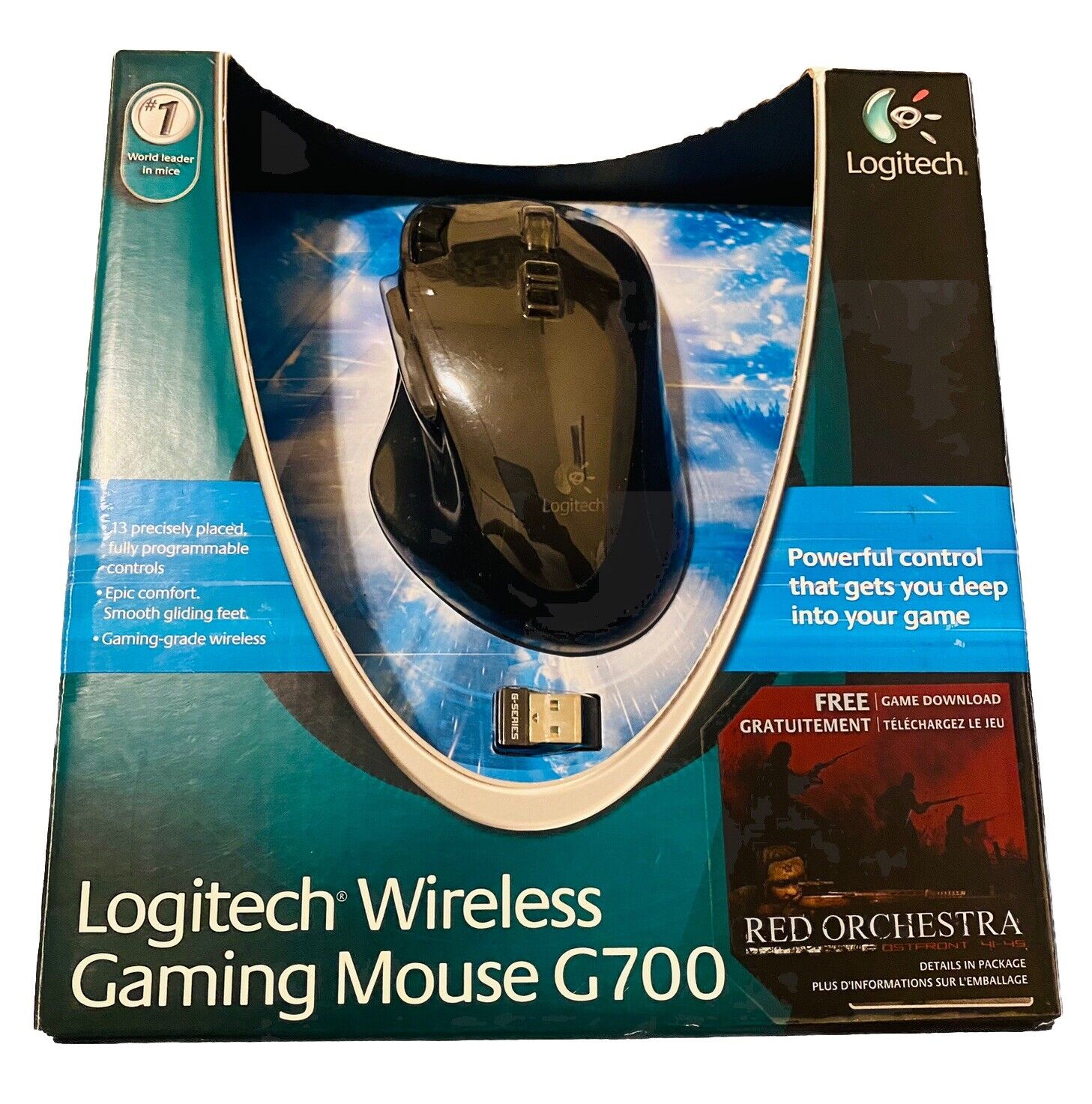 Logitech Wireless Gaming Mouse G700 Complete Open Box