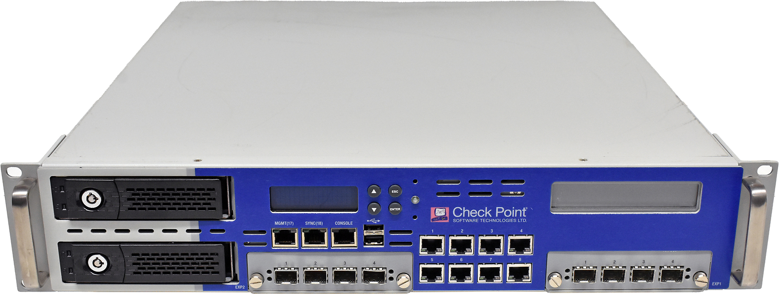 Check Point P-20 Power-1 9070 16-Port GE Firewall + HDDs + OS 4x Mini GBICs