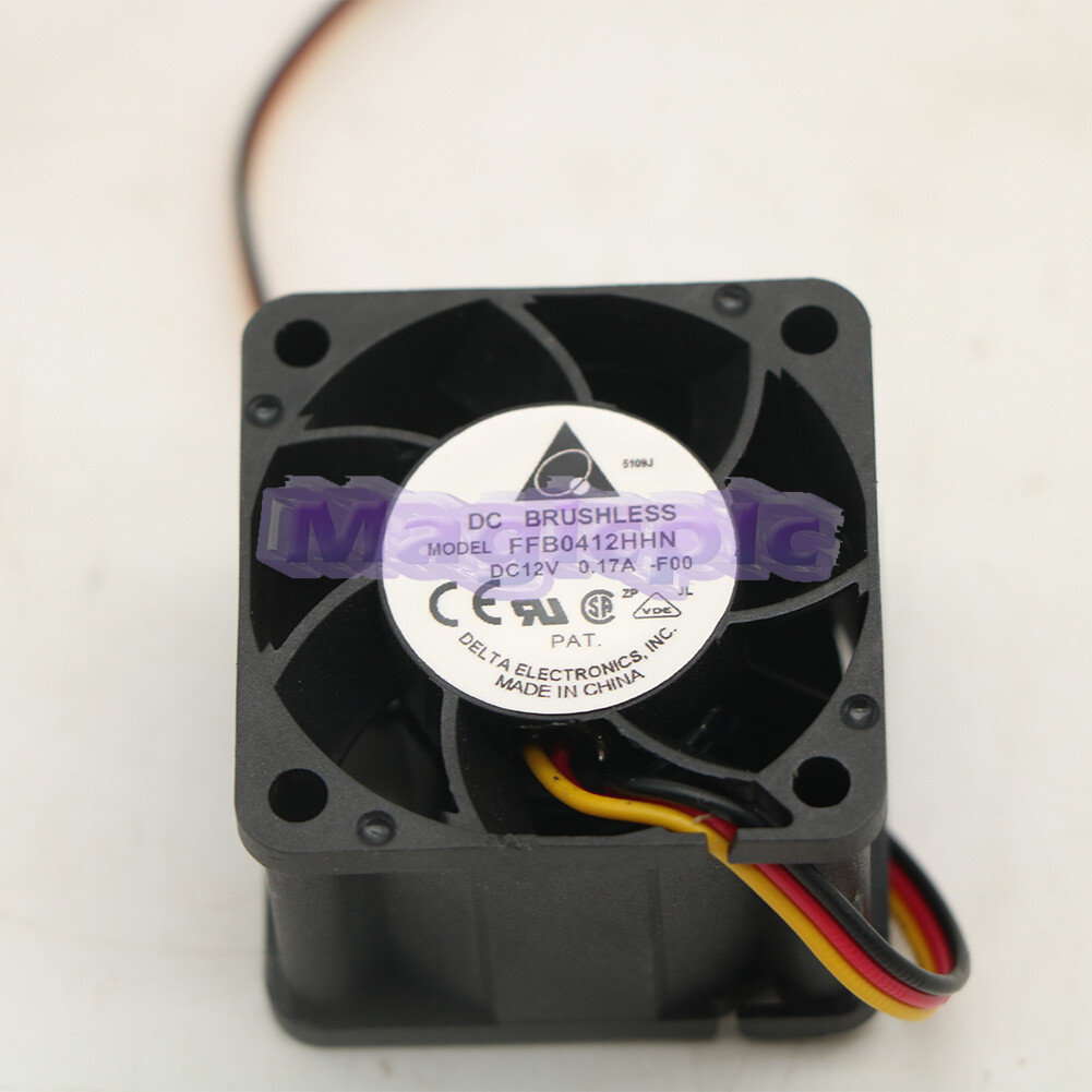 Cooling fan FFB0412HHN-F00 for DeltaTwo Ball Bearing 3Pin 0.17A 12V 40*40*28mm #