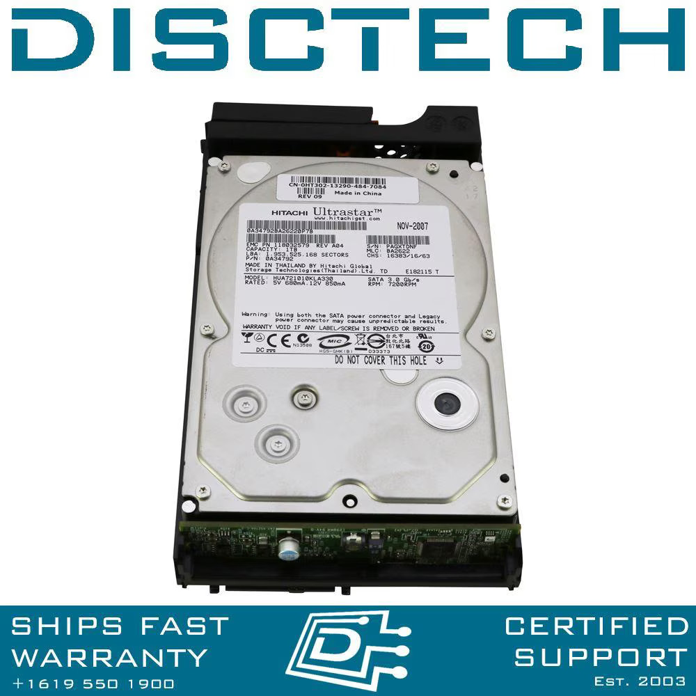 EMC AX-SS07-010 / 005048805 / 1TB 7.2K 3.0Gbps SATA Hard Drive Kit