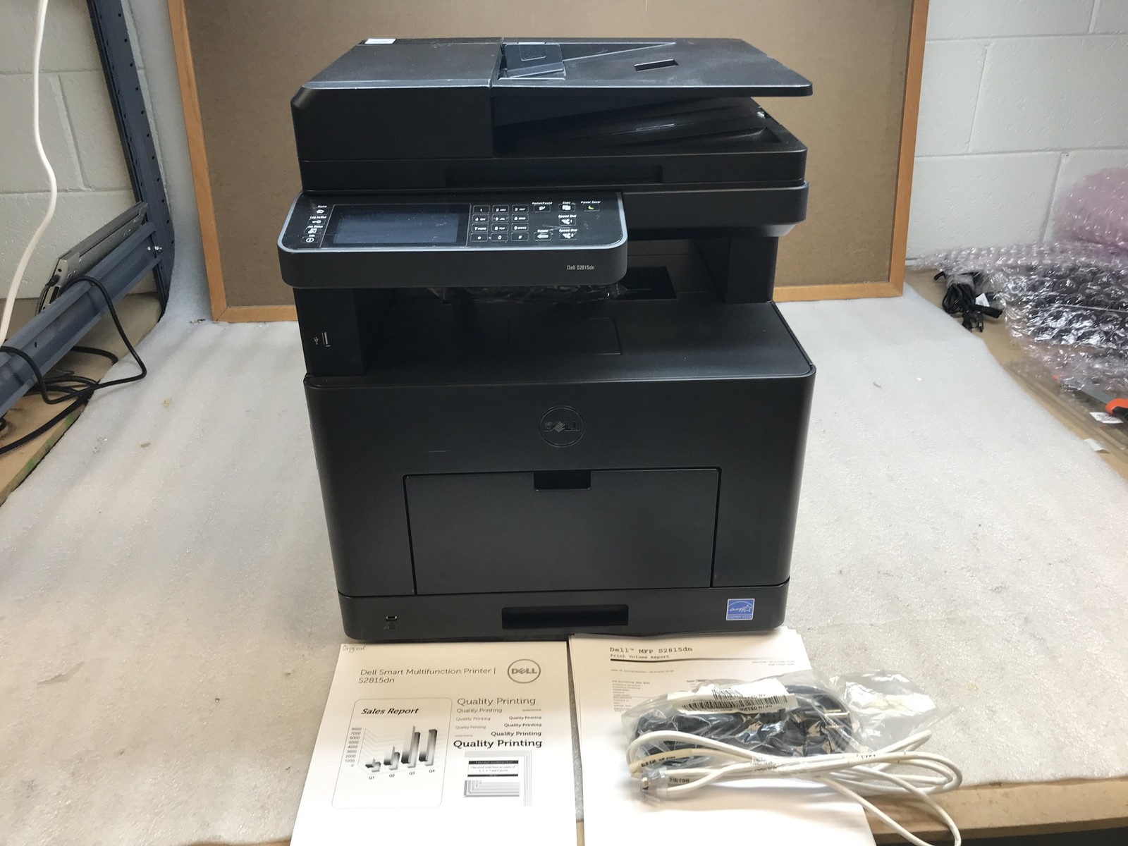 Dell S2815dn AIO Monochrome Laser Printer 4.8k Pg Ct w/ Toner & Cables