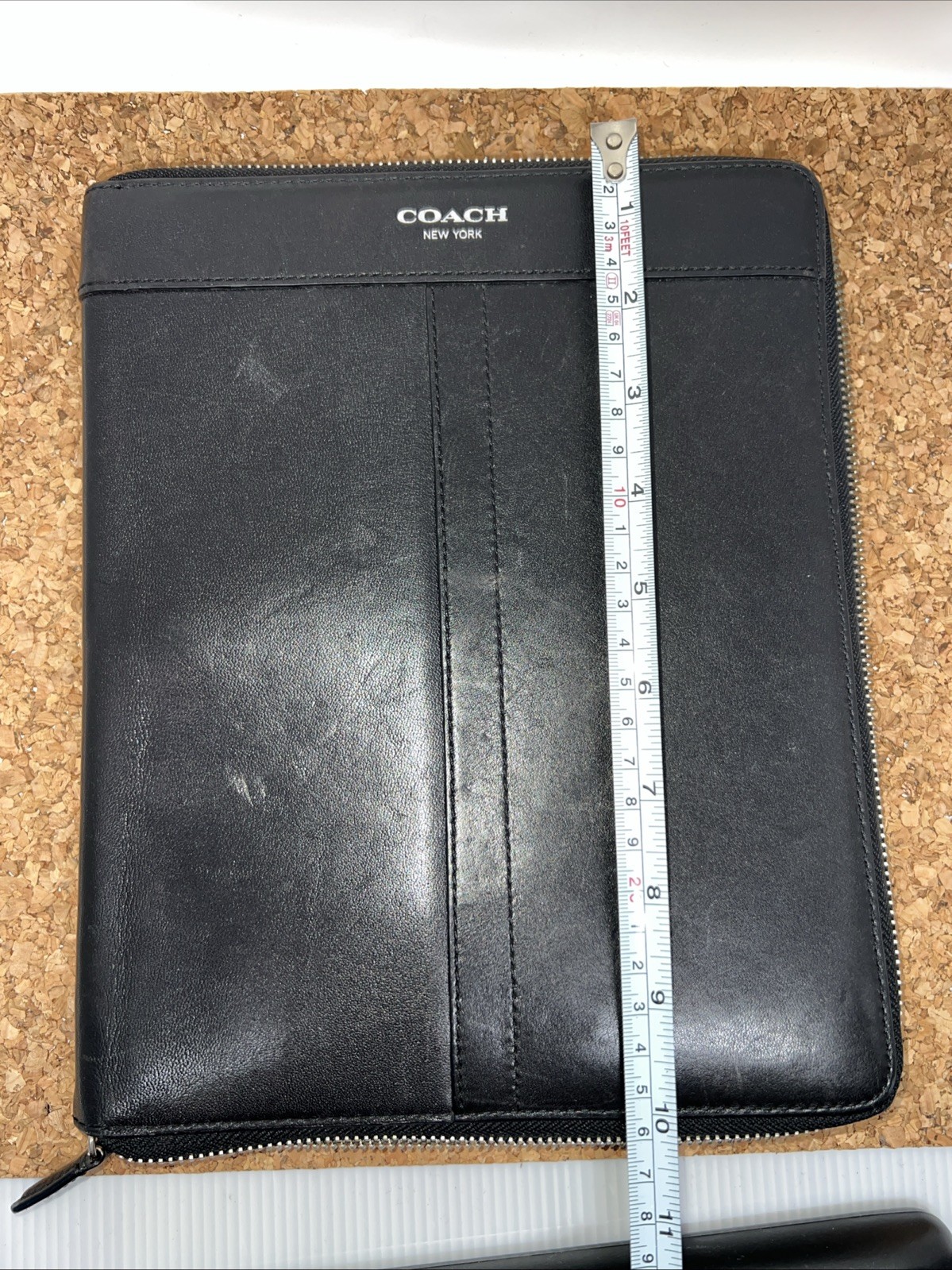 COACH ~ Vintage Black Leather iPad Tablet Case for  Ipad 5th Gen or similar