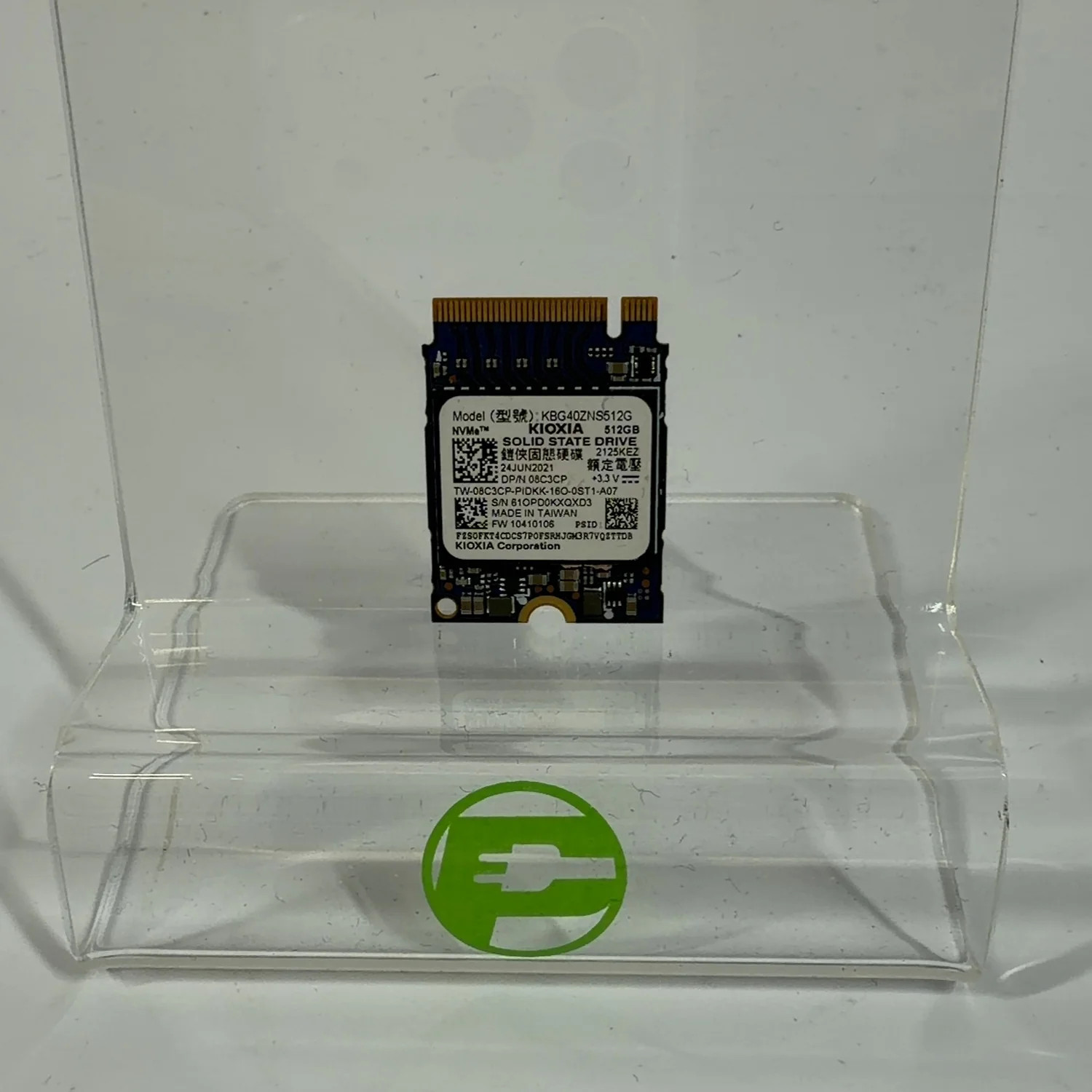 Kioxia 2230mm KBG40ZNS512G 512GB M.2 NVMe Gen 3.0 x 4 SSD