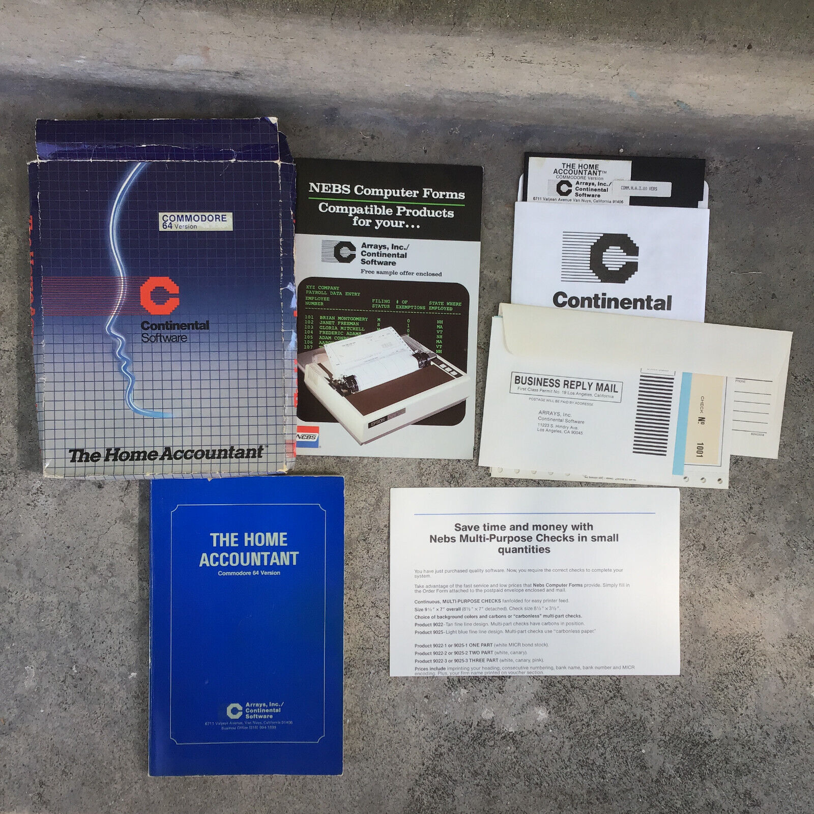Vintage Commodore 64 The Home Accountant Continental Software