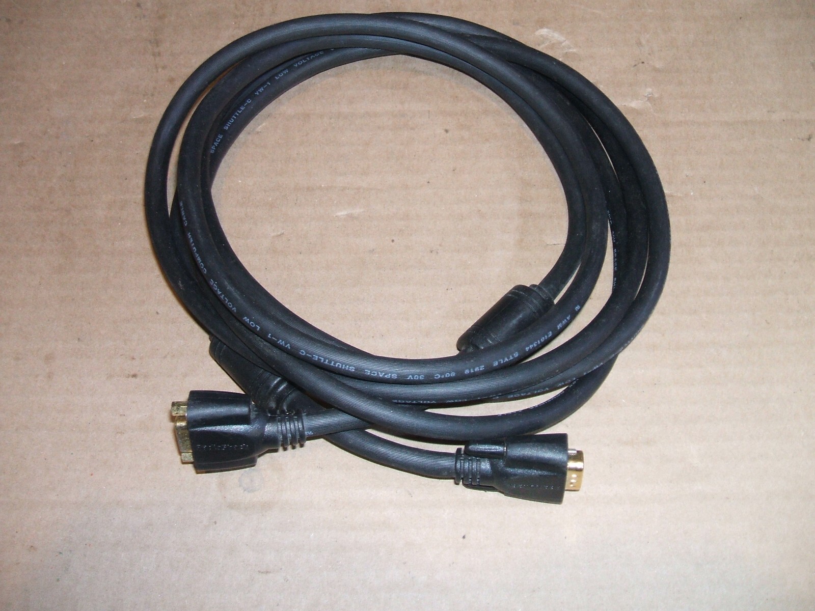 10' Radio Shack RS232 Male to Female Computer Monitor Cable RS-232 Space Shuttle