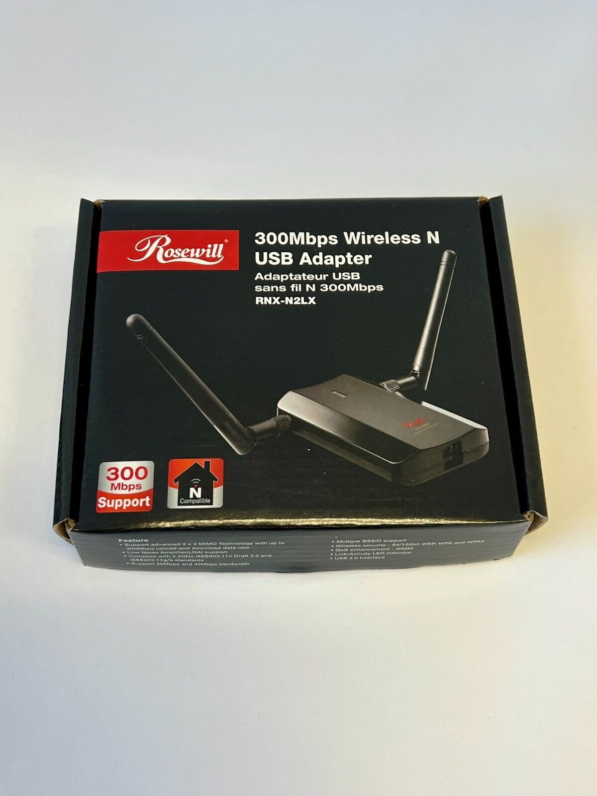 Rosewill RNX-N2LX Wireless N 300Mbps USB Adapter