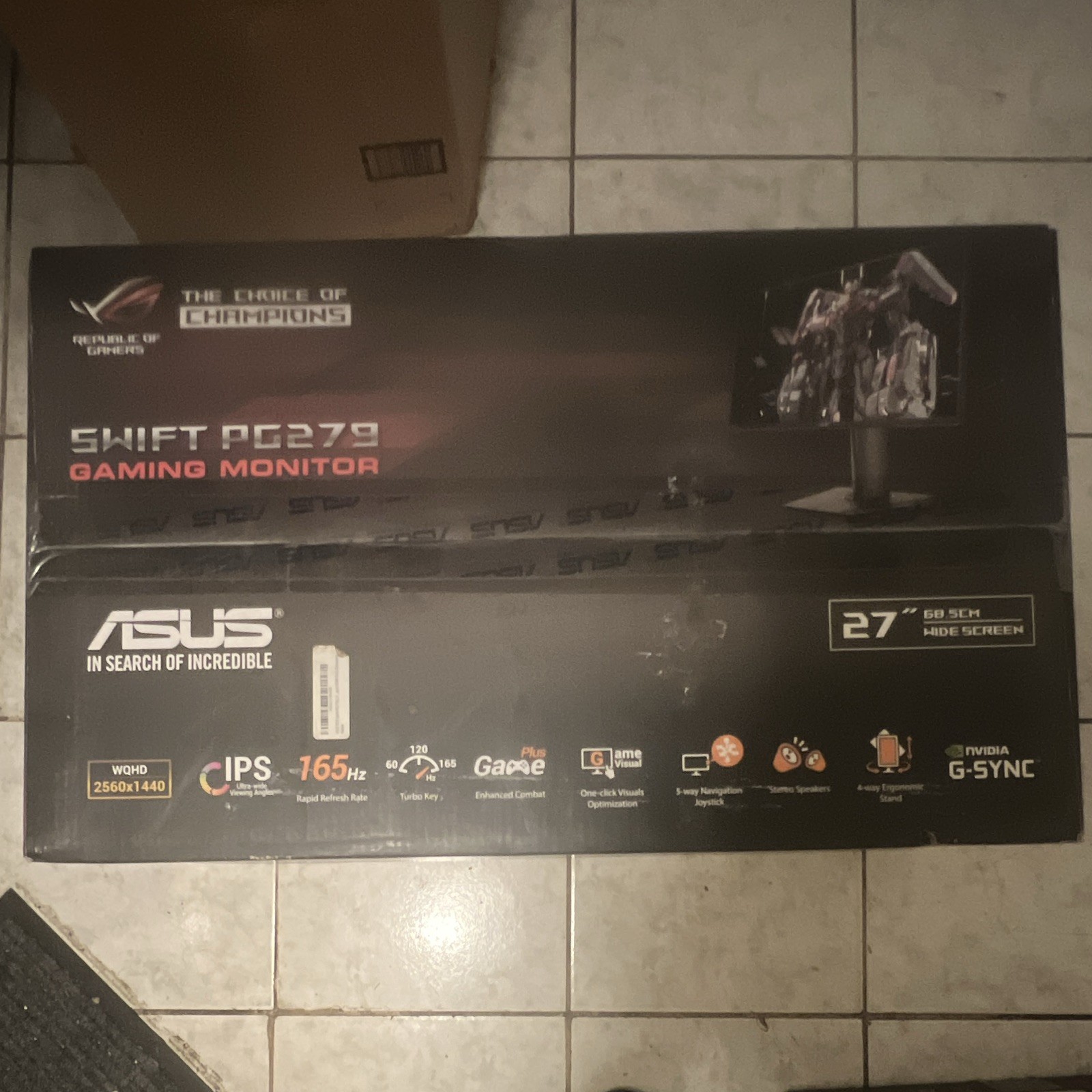 ASUS ROG Swift PG279Q 27-inch 165Hz 2560x1440 G-SYNC | Original Packaging
