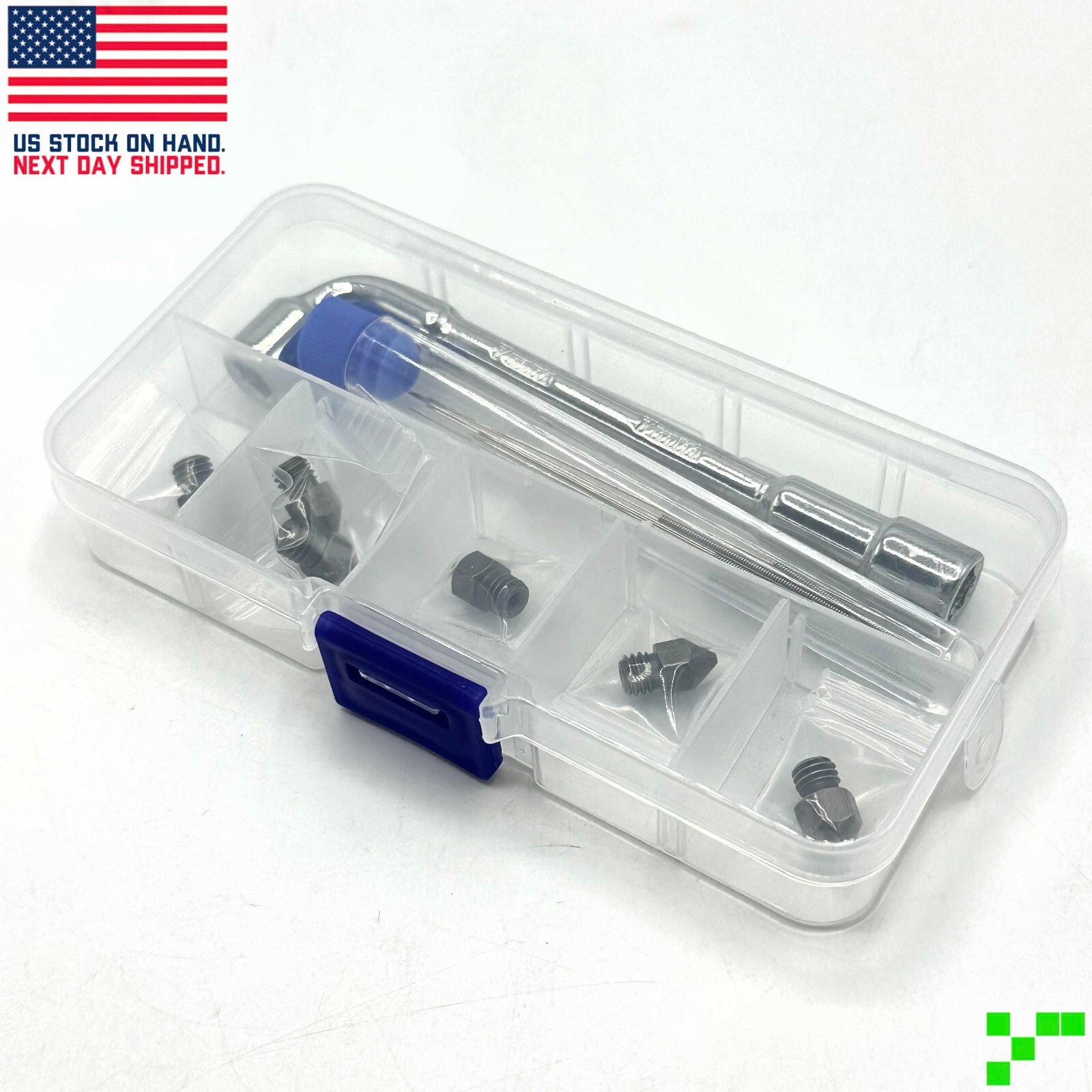 MK8 Hardened Steel Nozzle Kit 3D Printer Extruder Ender 2 3 5 CR .2 .4 .6 .8 1.0