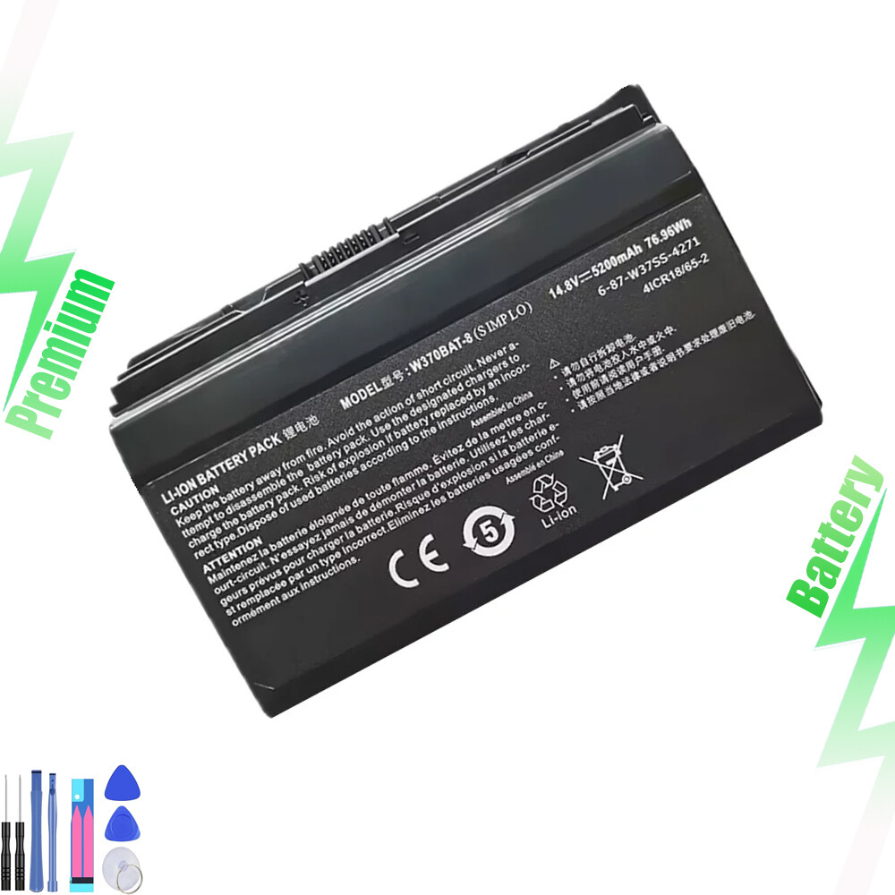 New W370BAT-8 Battery for Clevo W350ST W355ST W370ST W370SS K590S K790S