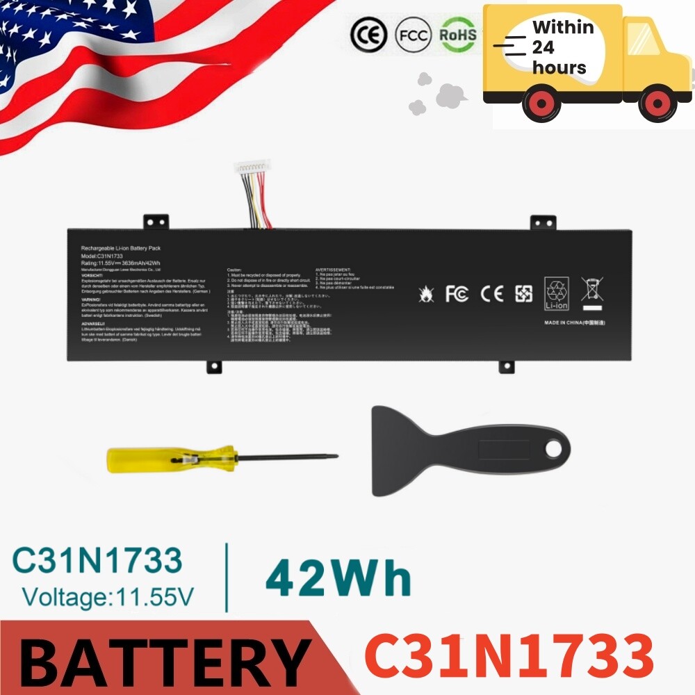 C31N1733 Battery for ASUS VivoBook Flip 14 TP412U TP412UA TP412FA TP412UA-IH31T