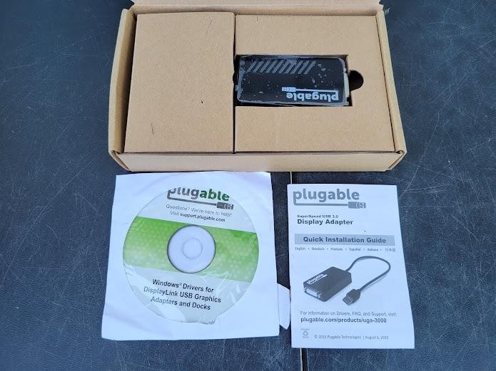 Plugable UGA-3000 USB 3.0 Multi-Display Video Adapter HDMI DVI VGA DisplayLink