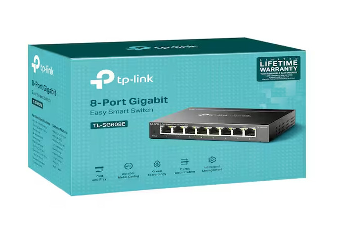 TP-Link 8-Port Gigabit Easy Smart Switch TL-SG608E