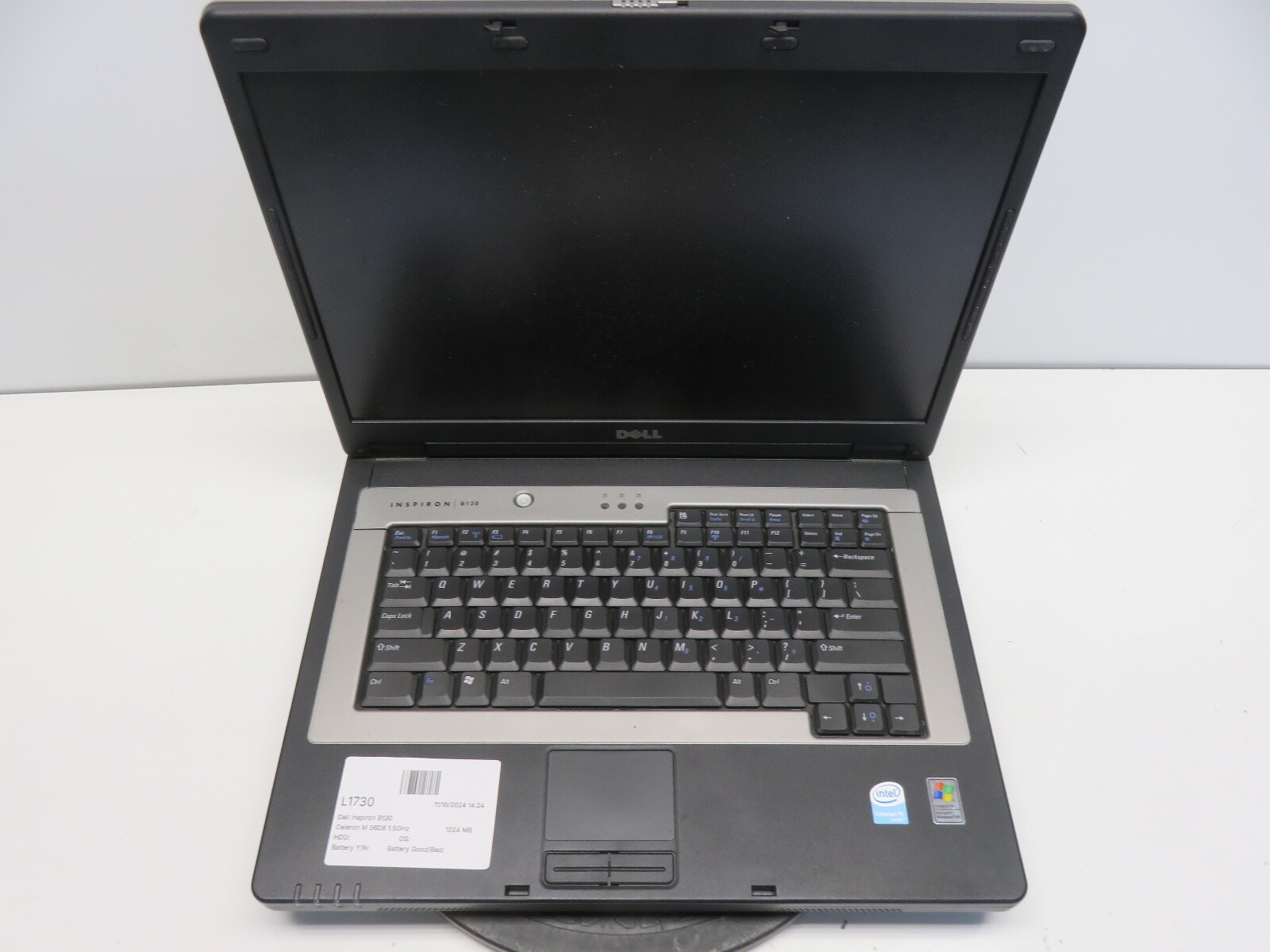 Dell Inspiron B130 Celeron M 06D8 1.5GHz 1024 MB NO HDD No Batt