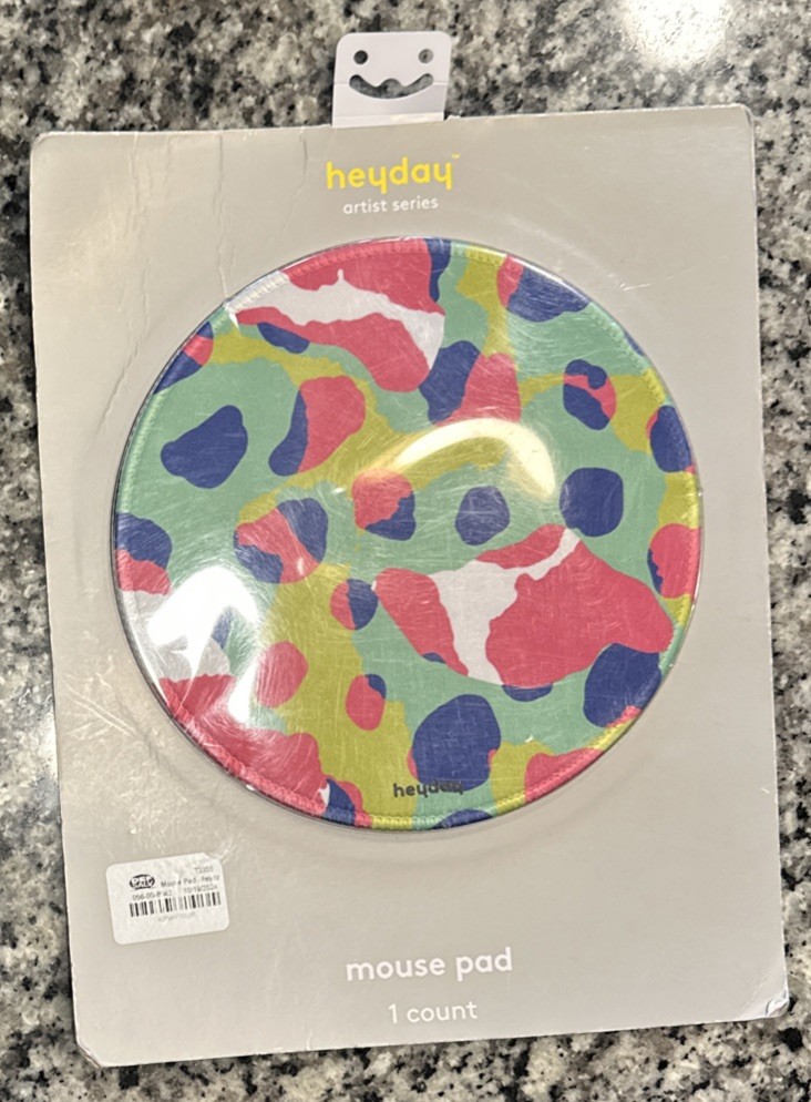 heyday Artist Series Mouse Pad, Round Multicolored Art by Sharon Townsend
