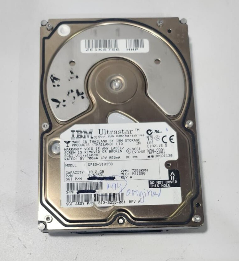 IBM ULTRASTAR HDD DPSS-318350 18.2 GB