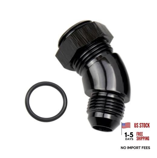 8AN Male Flare to 10AN ORB Port Full Flow 45 Degree Port Flare