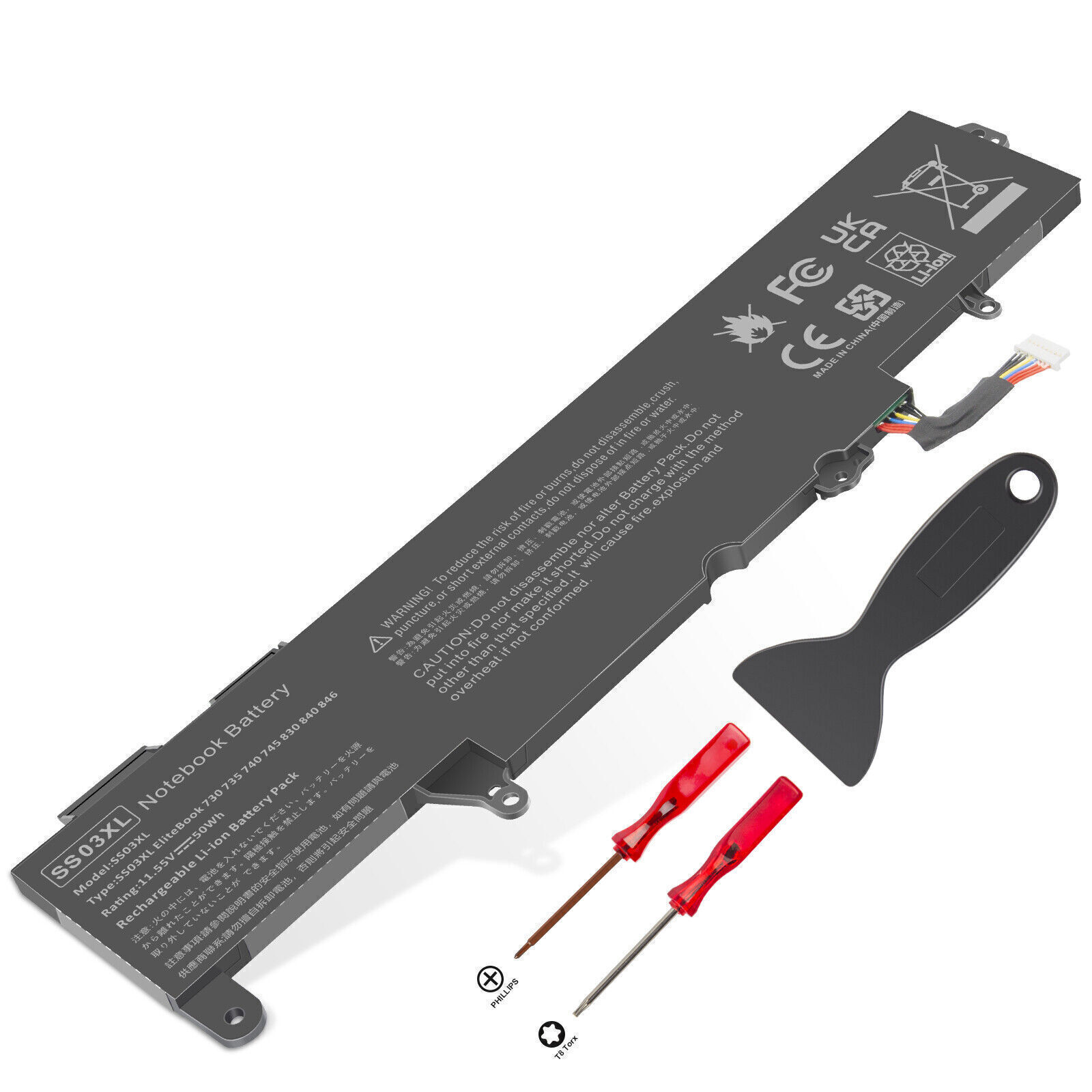 LOT SS03XL Battery For HP EliteBook 735 745 755 830 836 840 846 G5 G6 HSTNN-LB8G