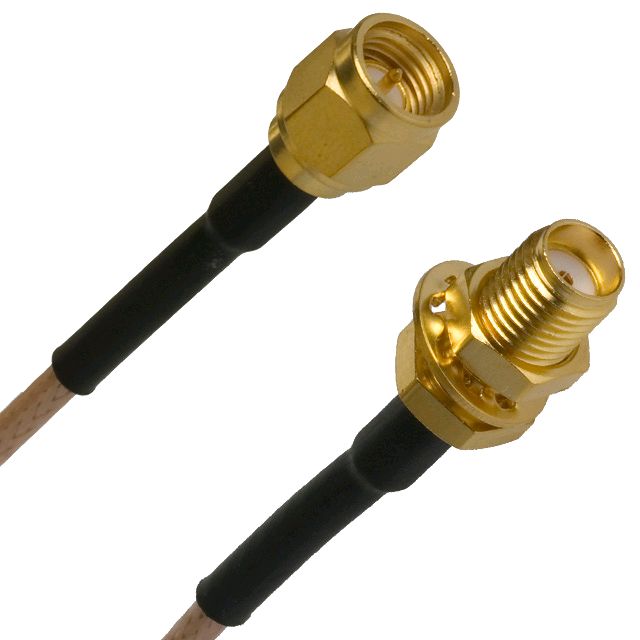   US MADE   MIL- RG-316   SMA  female to  SMA  male coax cable  50 FT      
