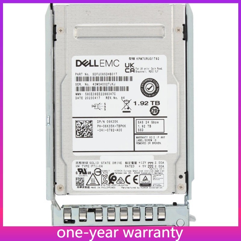 NEW Dell 06K35K 6K35K 1.92TB 6K35K 24Gbps SAS RI TLC 2.5 Dell SSD G14 KIT New