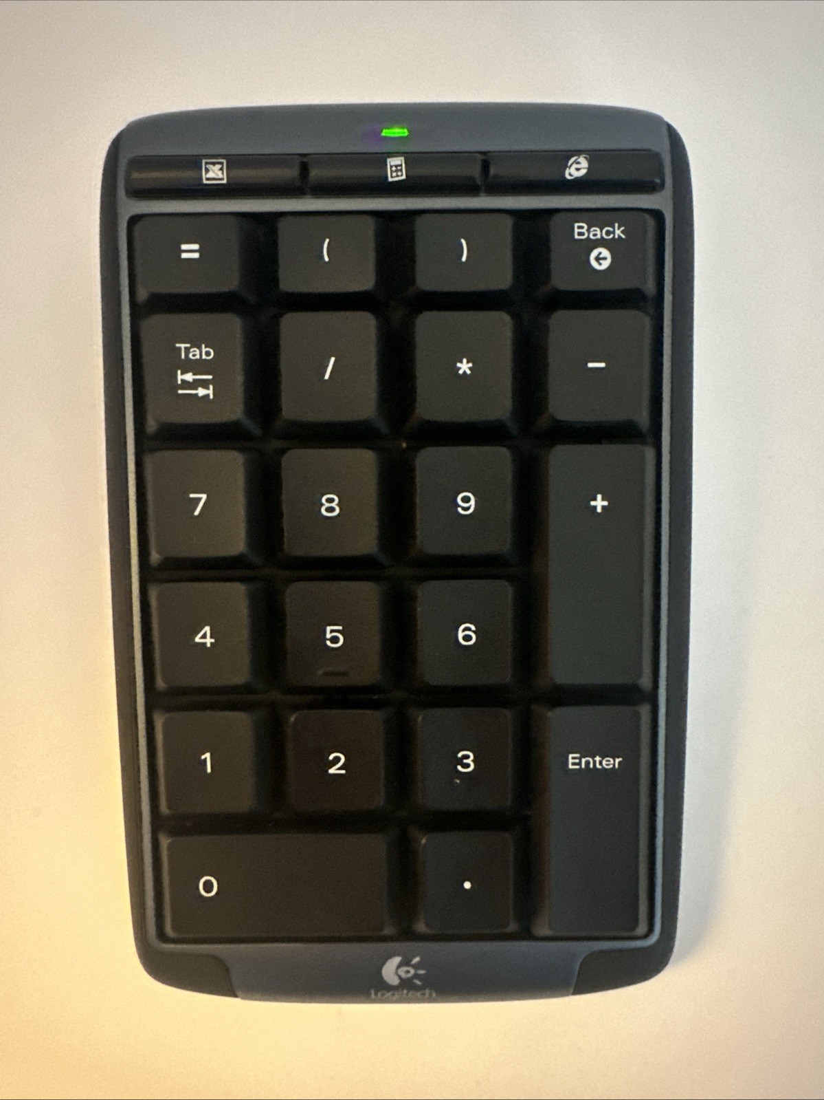 Logitech 2.4Ghz Cordless Numeric Pad Black Wireless Keyboard with USB Dongle