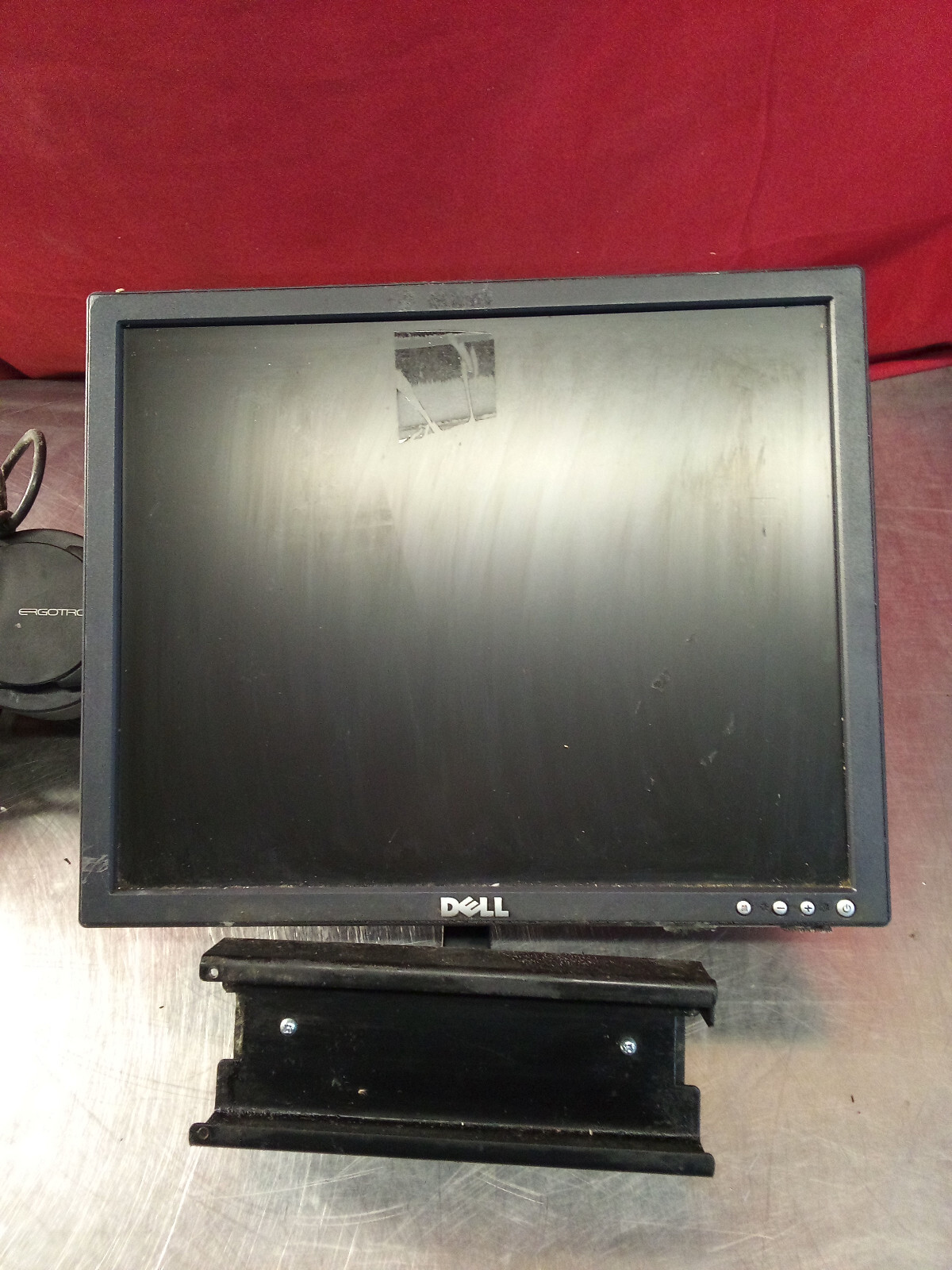 Dell 17" Computer Monitor Model E176FPf With Ergotron Swivel Arm - USED