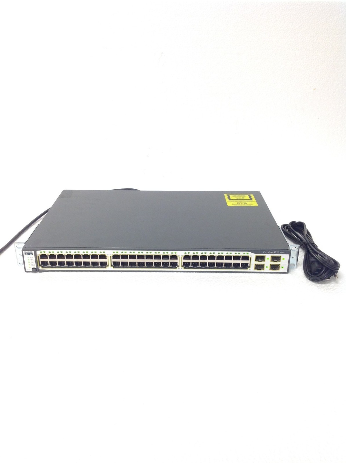 Cisco Catalyst 3750 Series WS-C3750-48TS-S Ethernet Switch w/ Rack Ears, QTY