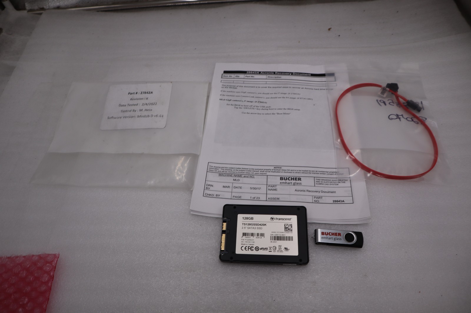 NEW OPEN BOX Transcend TS128GSSD420K SSD420K 128GB Internal SSD Memory STK H1813