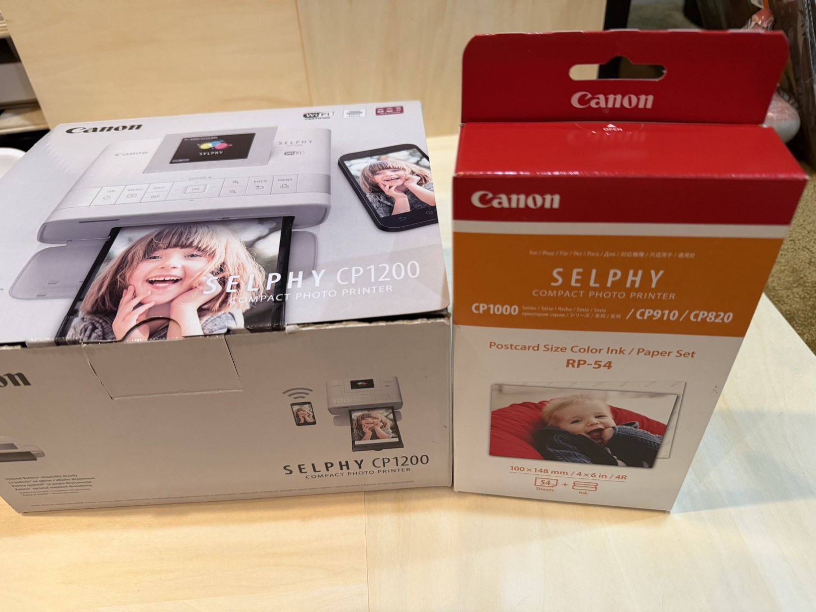 Canon SELPHY CP1200 Wireless Compact Photo Printer CIB TESTED + Sealed RP-54