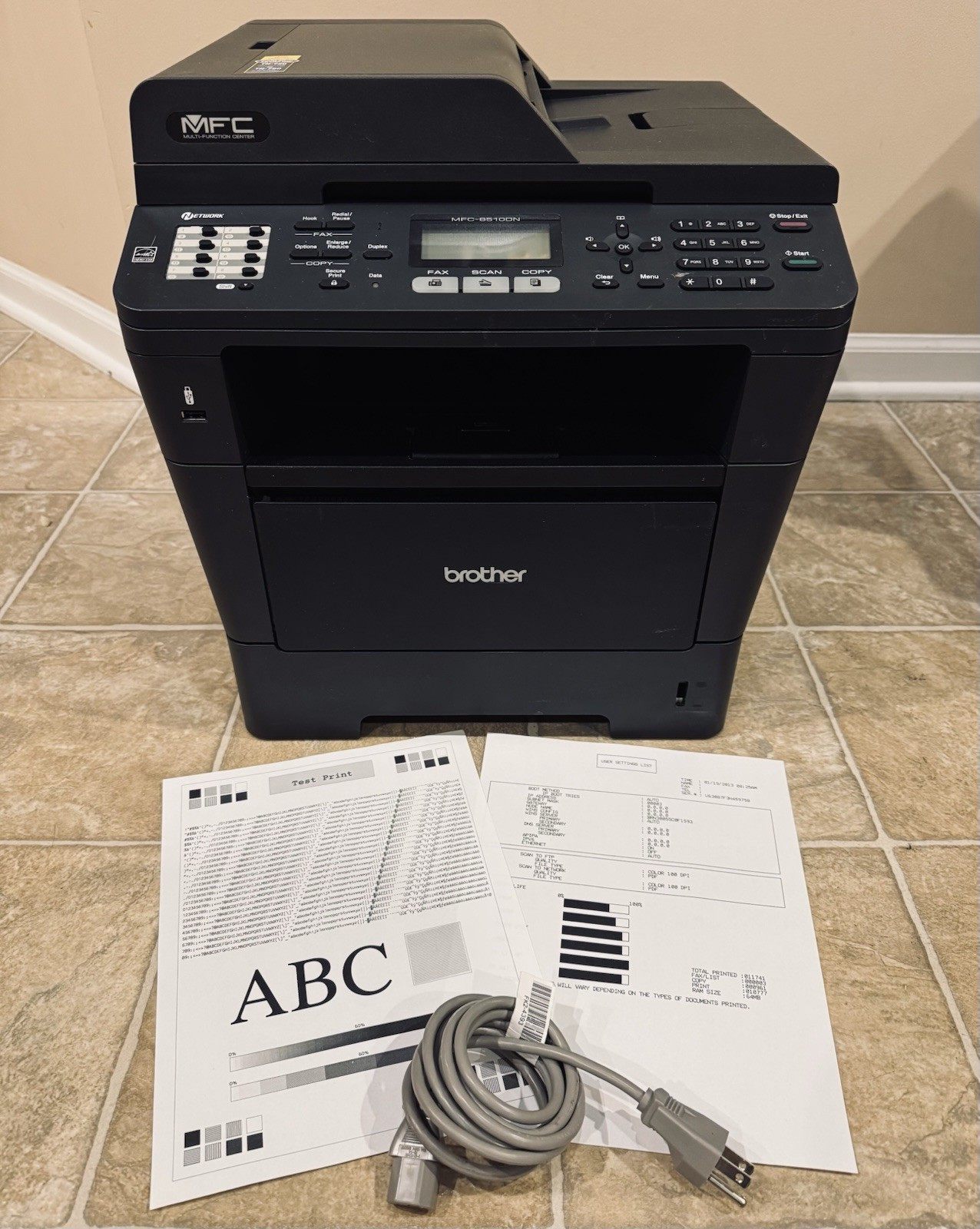 Brother MFC-8510DN Mono Laser Printer Scanner Copier – 11K Pages