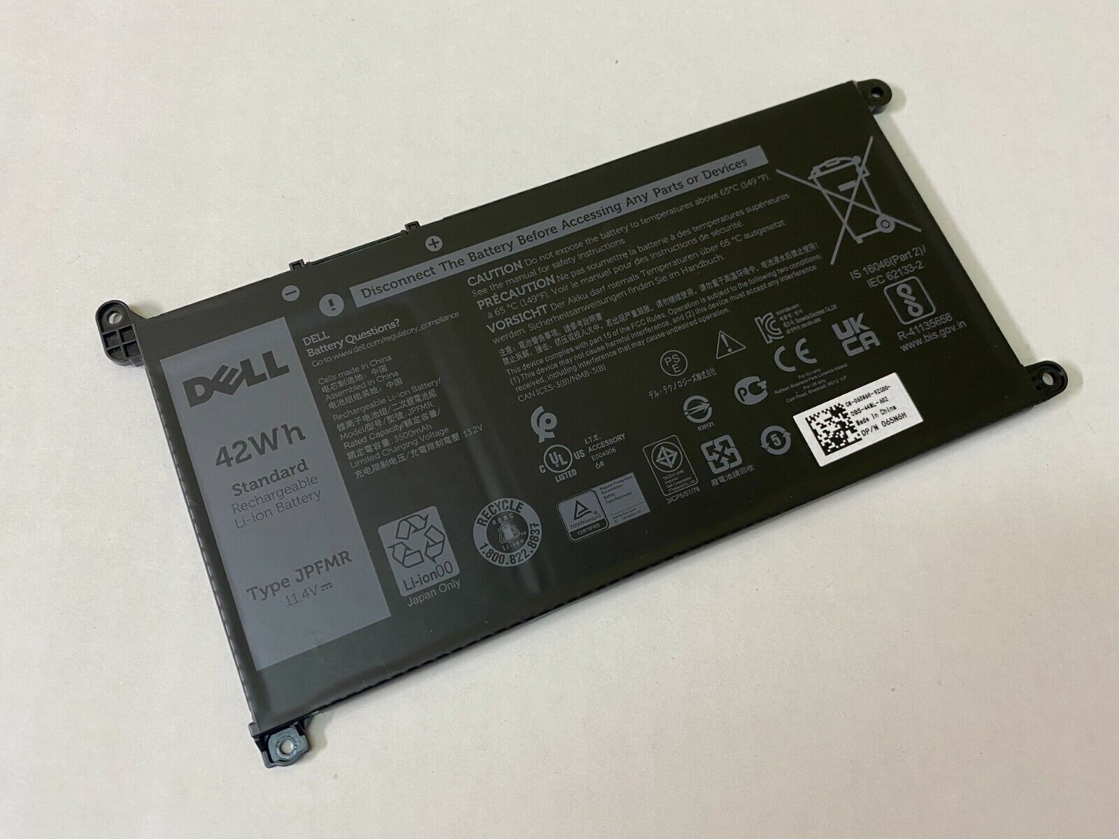 OEM Dell Chromebook 3100 3180 5190 2-in-1 Battery 7T0D3 3Cell 42Whr JPFMR