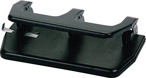 Master MP40 30-Sheet Three-Hole Punch, Padded Handle, 9/32-Inch Holes, Black