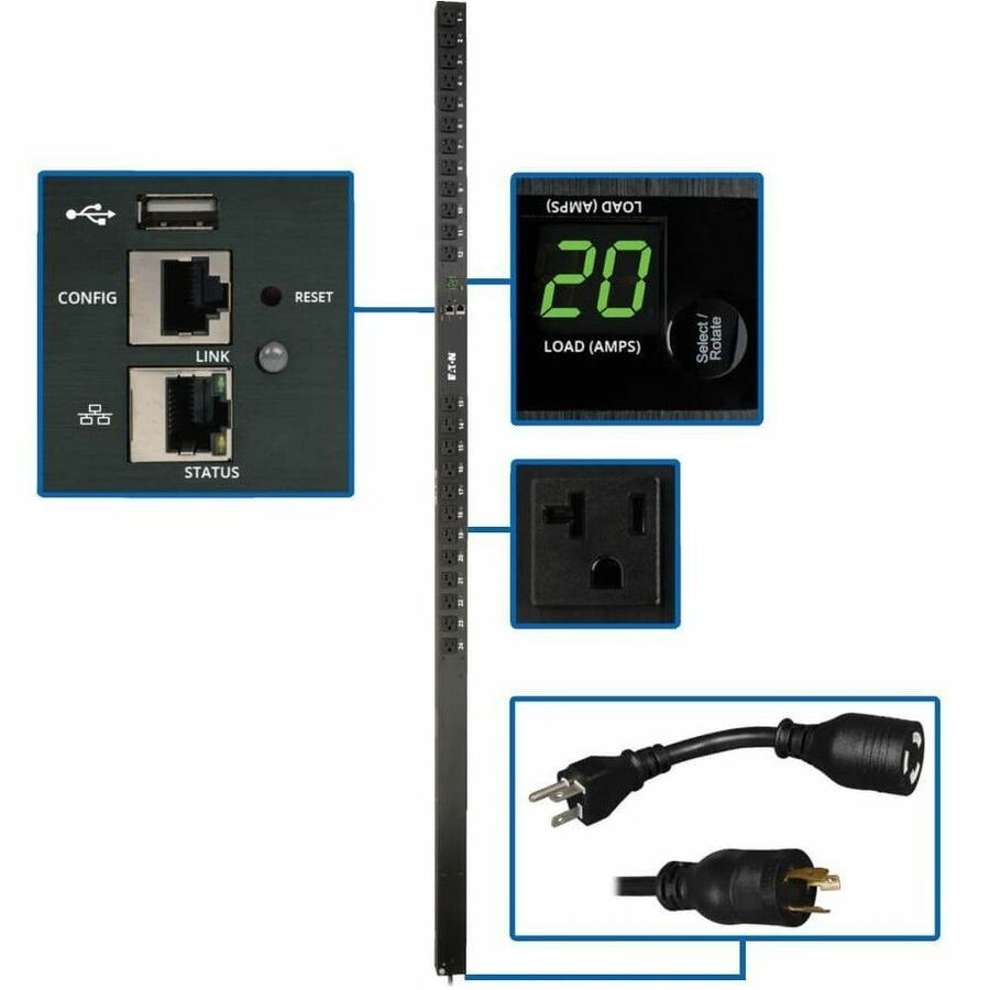Tripp Lite by Eaton PDU 1.9kW Single-Phase Switched PDU - LX Interface 120V