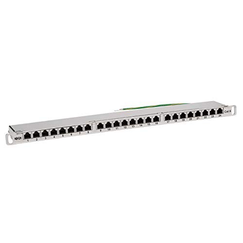 Tripp Lite Cat5e / Cat6 Patch Panel 24-Port Shielded Krone IDC 568A/B