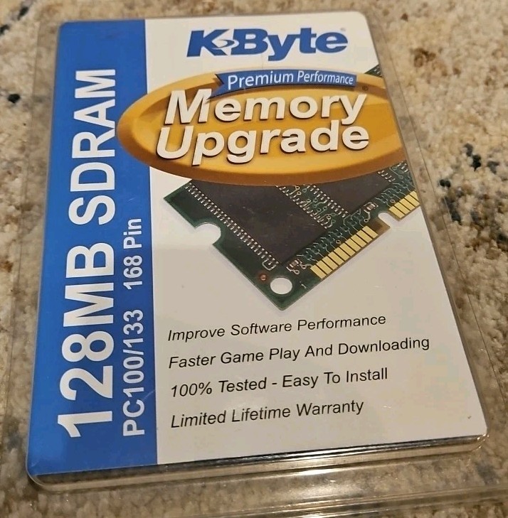 K-Byte 128MB,SDRAM 16x64 PC 100 168 pin 