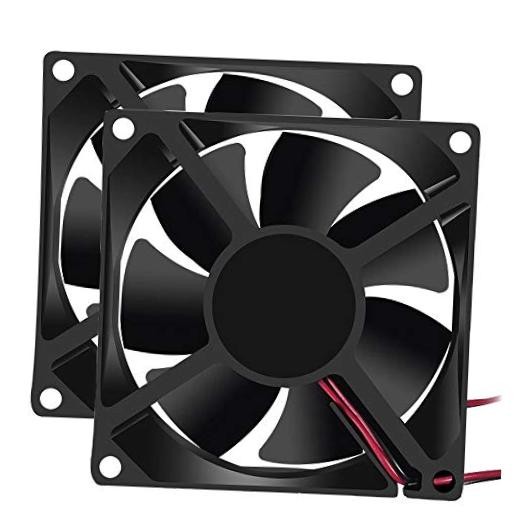 2Pcs 24V 3.14in 0.98in Fan 80mm x 80mm x 25mm Fan DC 24V 8025 24V-2pin