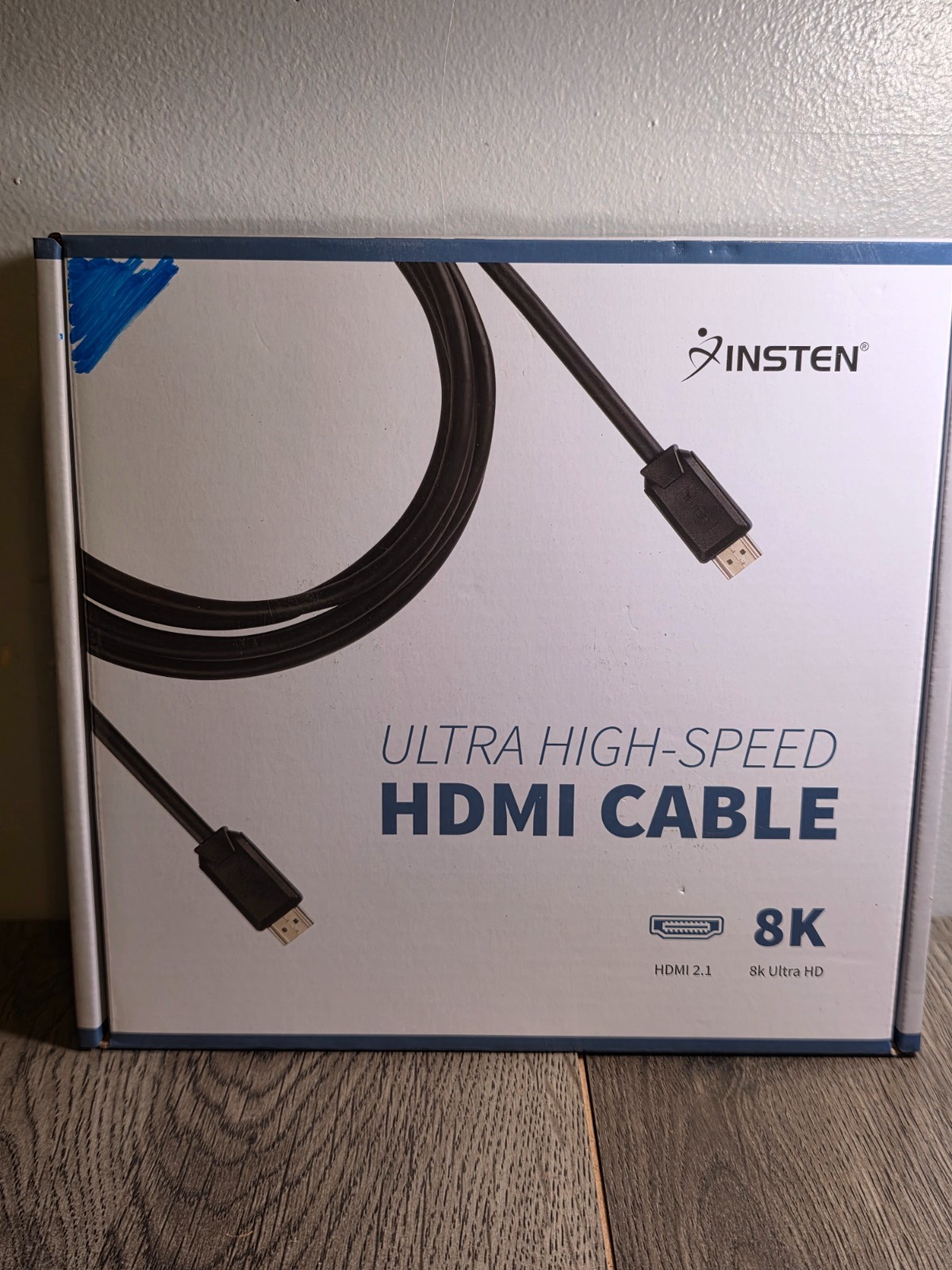(1 Qty) INSTEN Ultra High Speed 8K HDMI Cable/ 20 ft *White* - New in Box