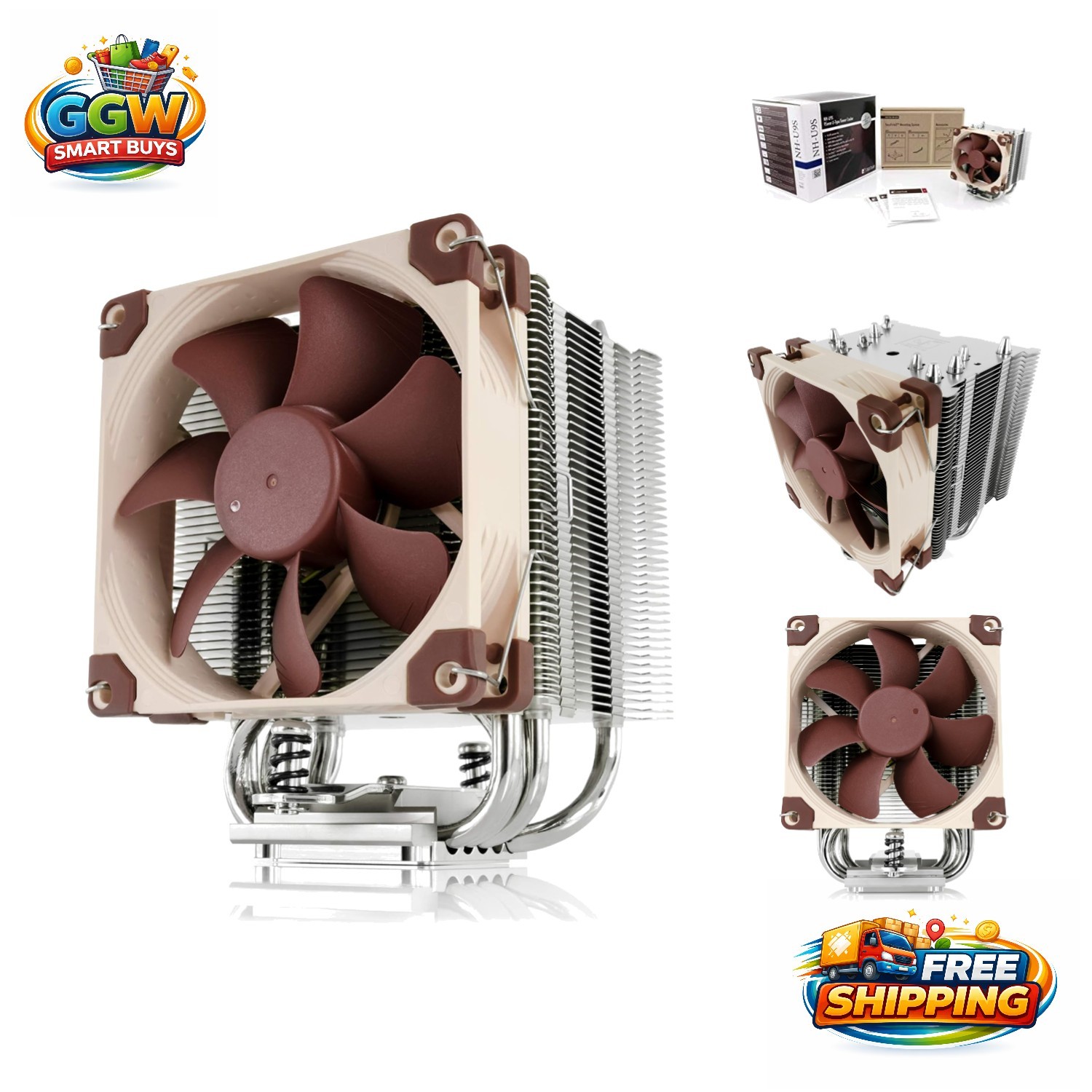 Versatile CPU Cooler with 92mm NF-A9 Fan - Exceptional Cooling & RAM Clearance