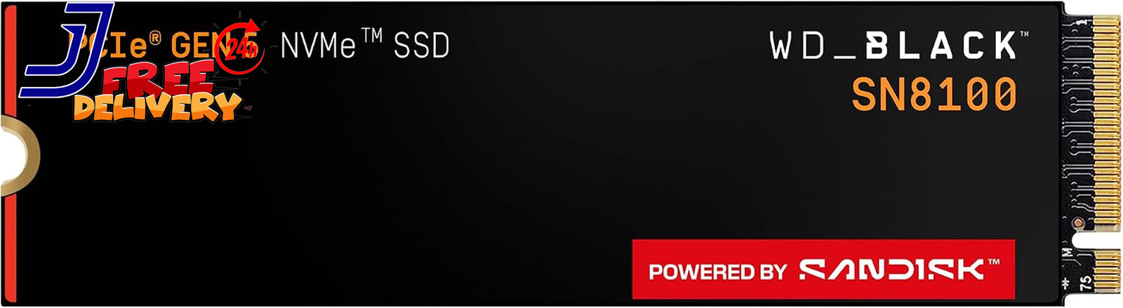 Wd_Black SN8100 2TB Nvme SSD Pcie 5.0X4 M.2 2280 up to 14,900Mb/S Read Speed