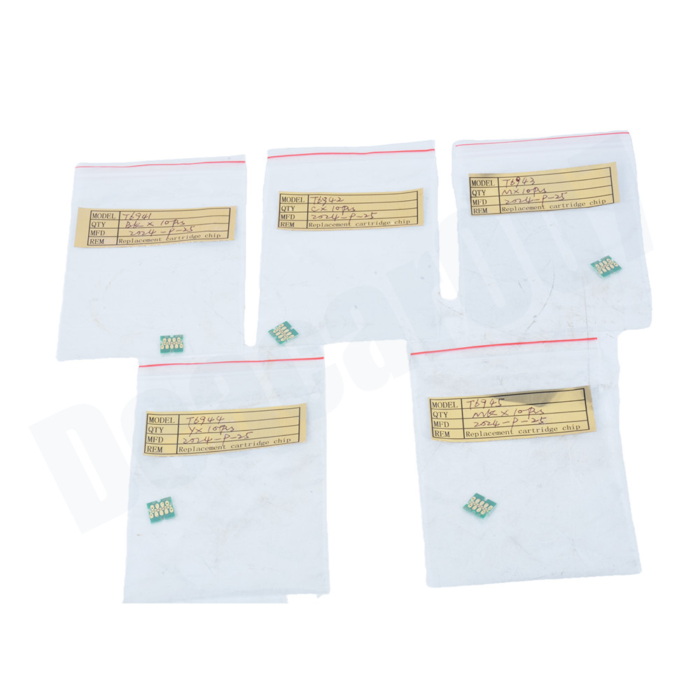 5 colors one time cartridge chip for epson t3000 t5000 t7000 t3270 t5270 t7270