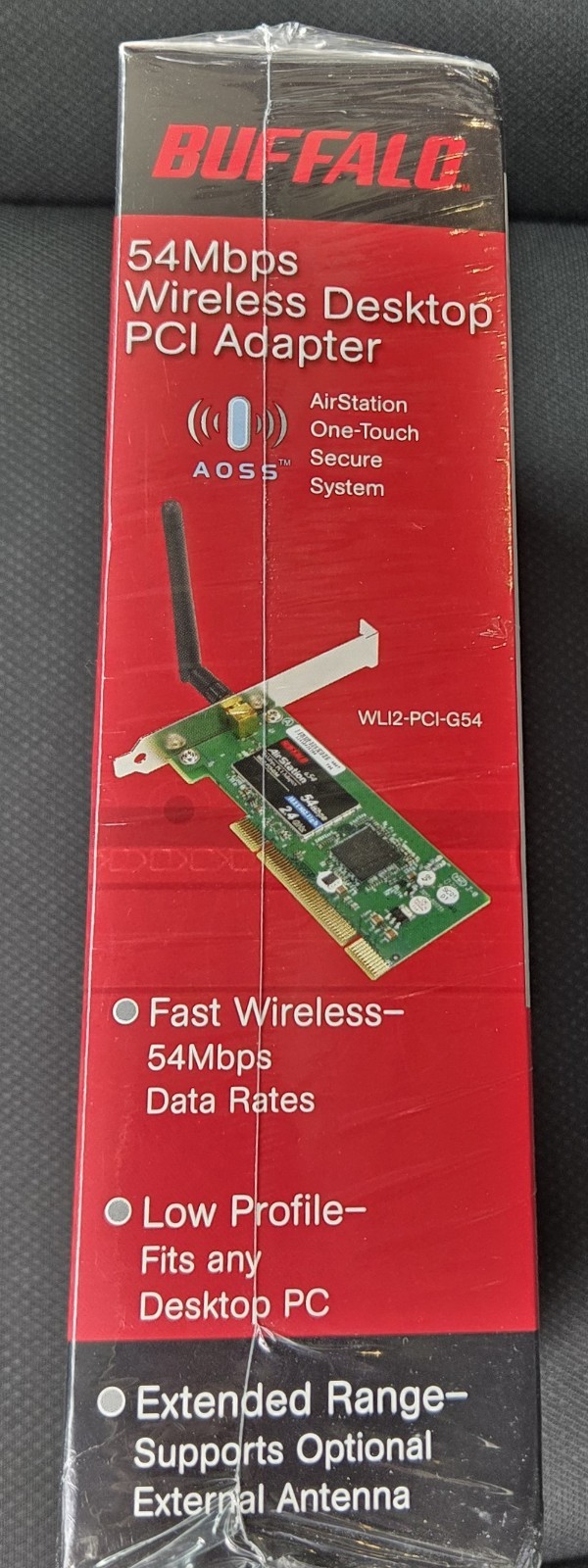 Buffalo AirStation WLI2-PCI-G54 Wireless G PCI Adapter 54Mbps NEW NOS Vintage