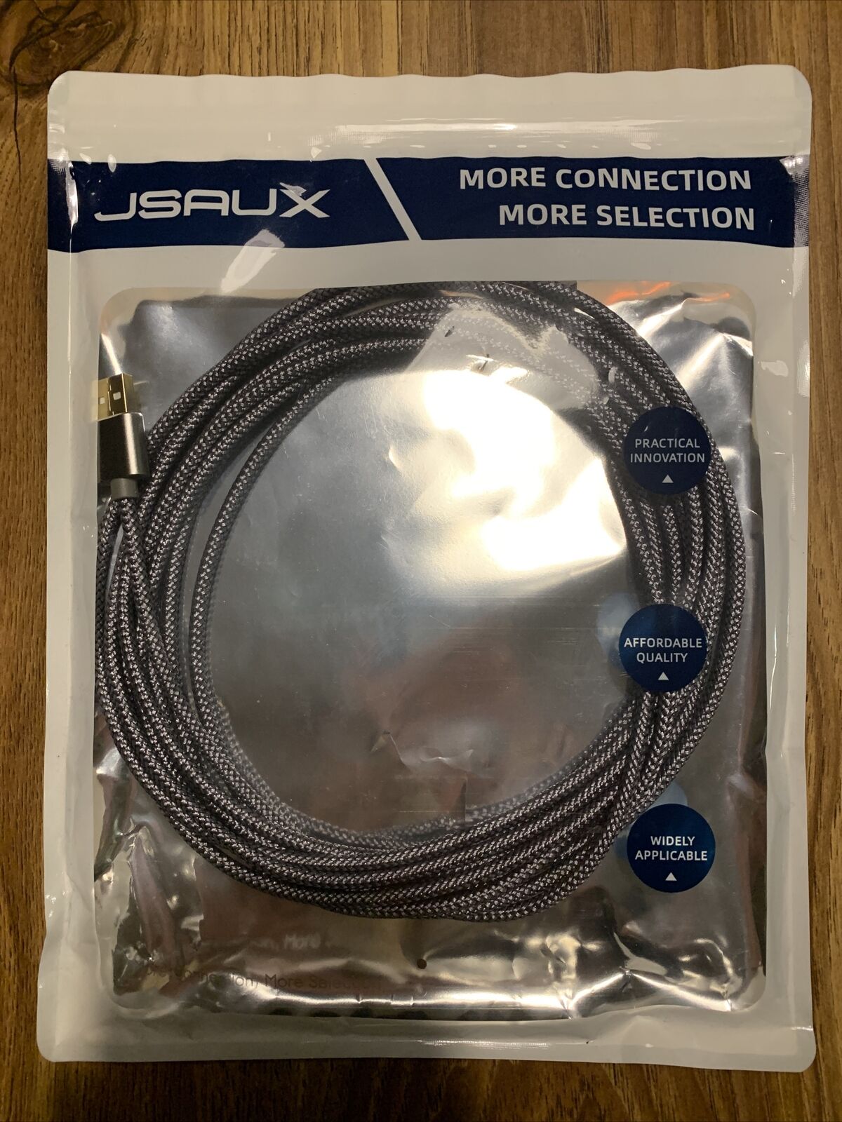 JSAUX 15FT Nylon Printer Cable USB Printer Cord USB -B To USB-A ~ PRTKJ-1 - New