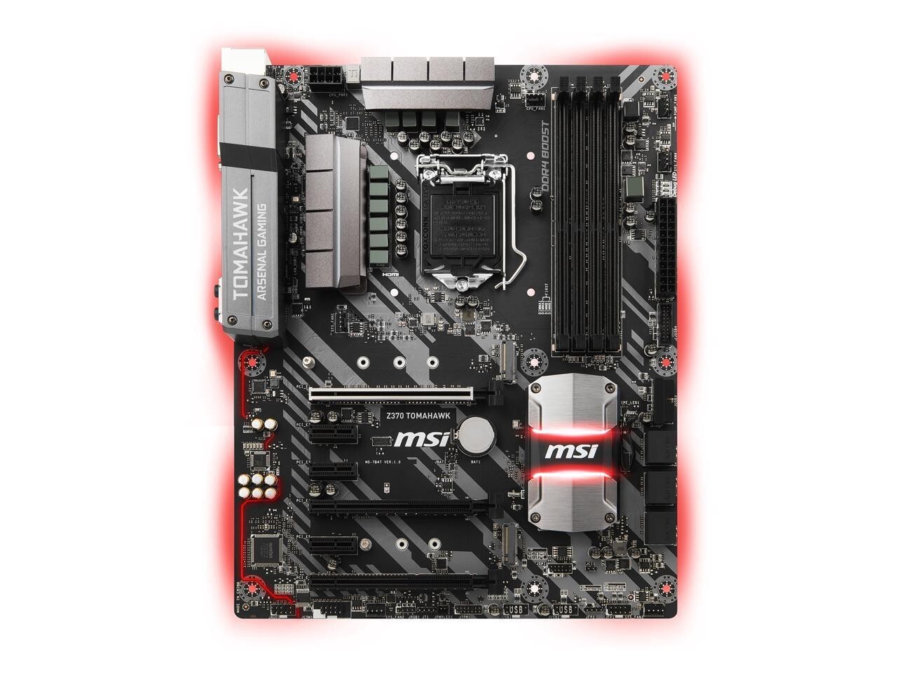 MSI Z370 TOMAHAWK LGA 1151 (300 Series) Intel Z370 HDMI ATX Intel Motherboard