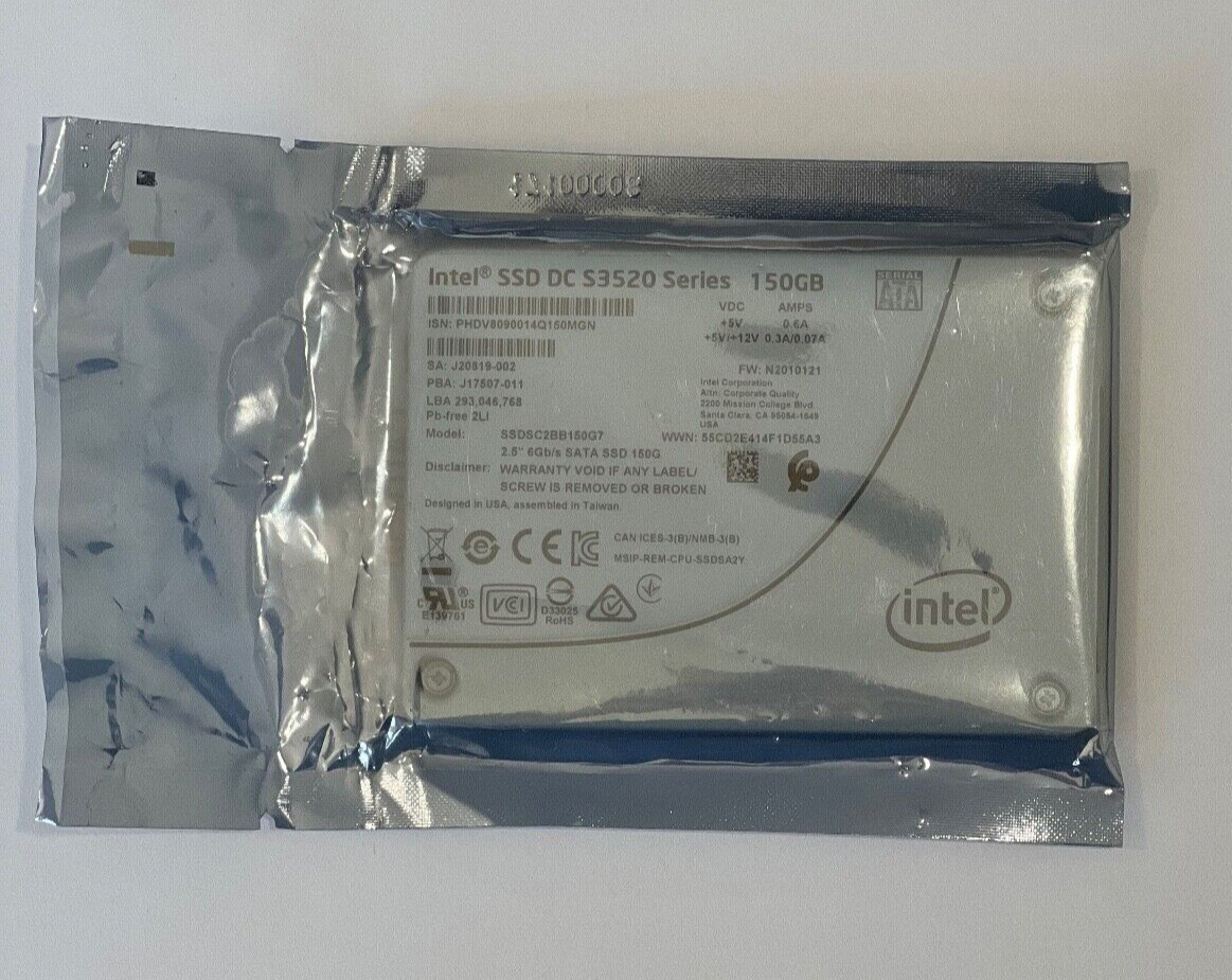 FACTORY SEALED INTEL SSDSC2BB150G7 150GB  2.5IN  SATA 6GB/s  SSD DC S3520 SERIES