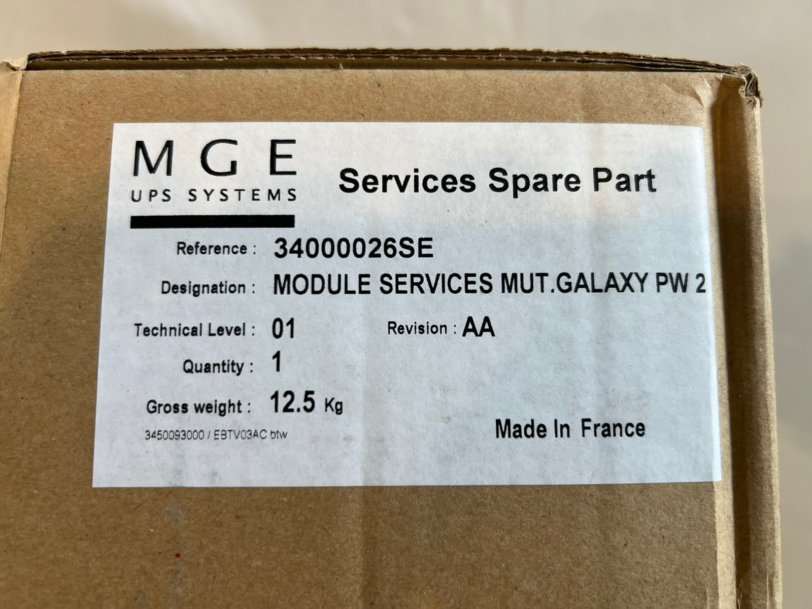 MGE 34000026SE APC Schneider Galaxy PW 200KVA UPS Inverter Module Factory Sealed
