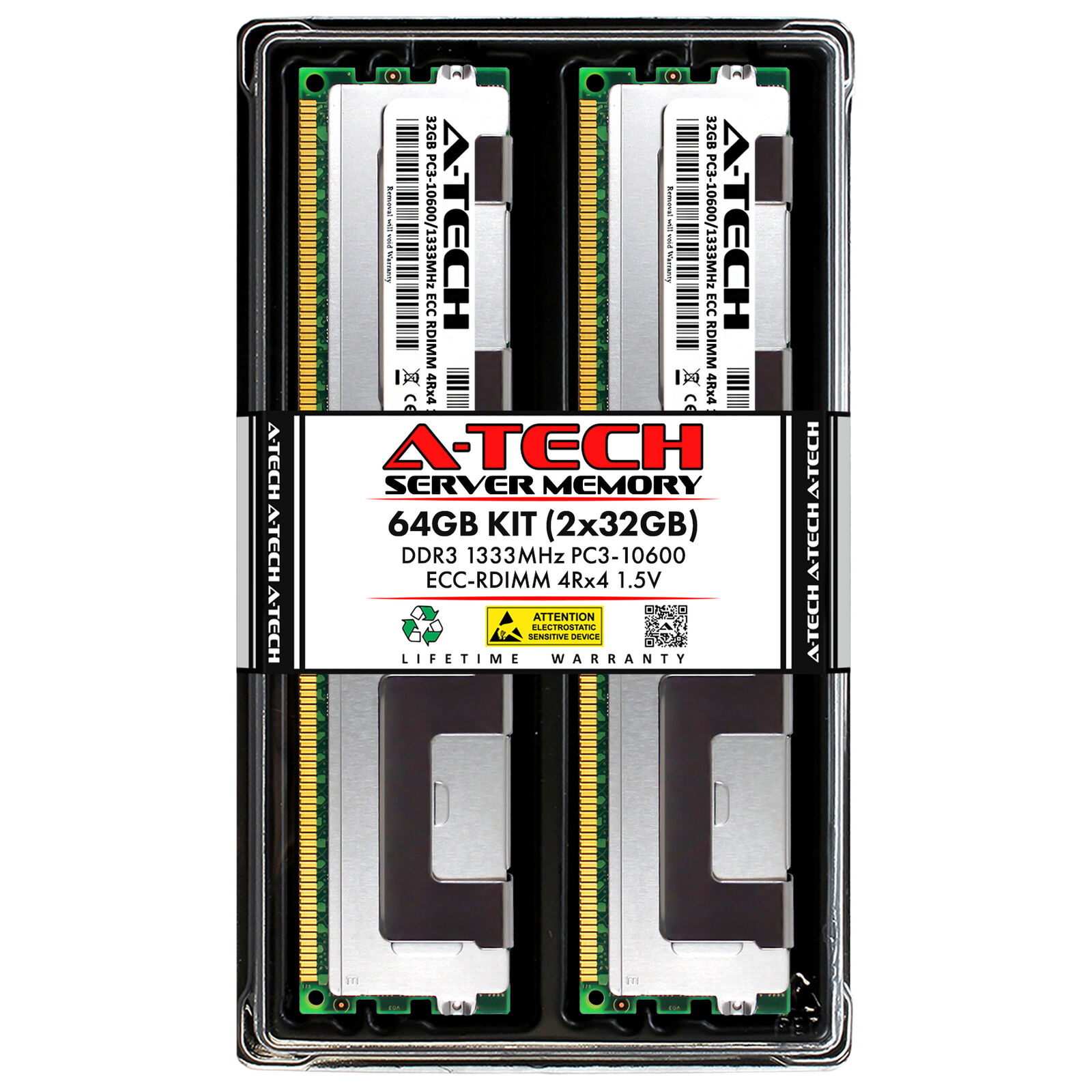 64GB 2x 32GB PC3-10600R RDIMM Supermicro X8DTG-DF X9DBi-F X9DRW-iTPF+ Memory RAM