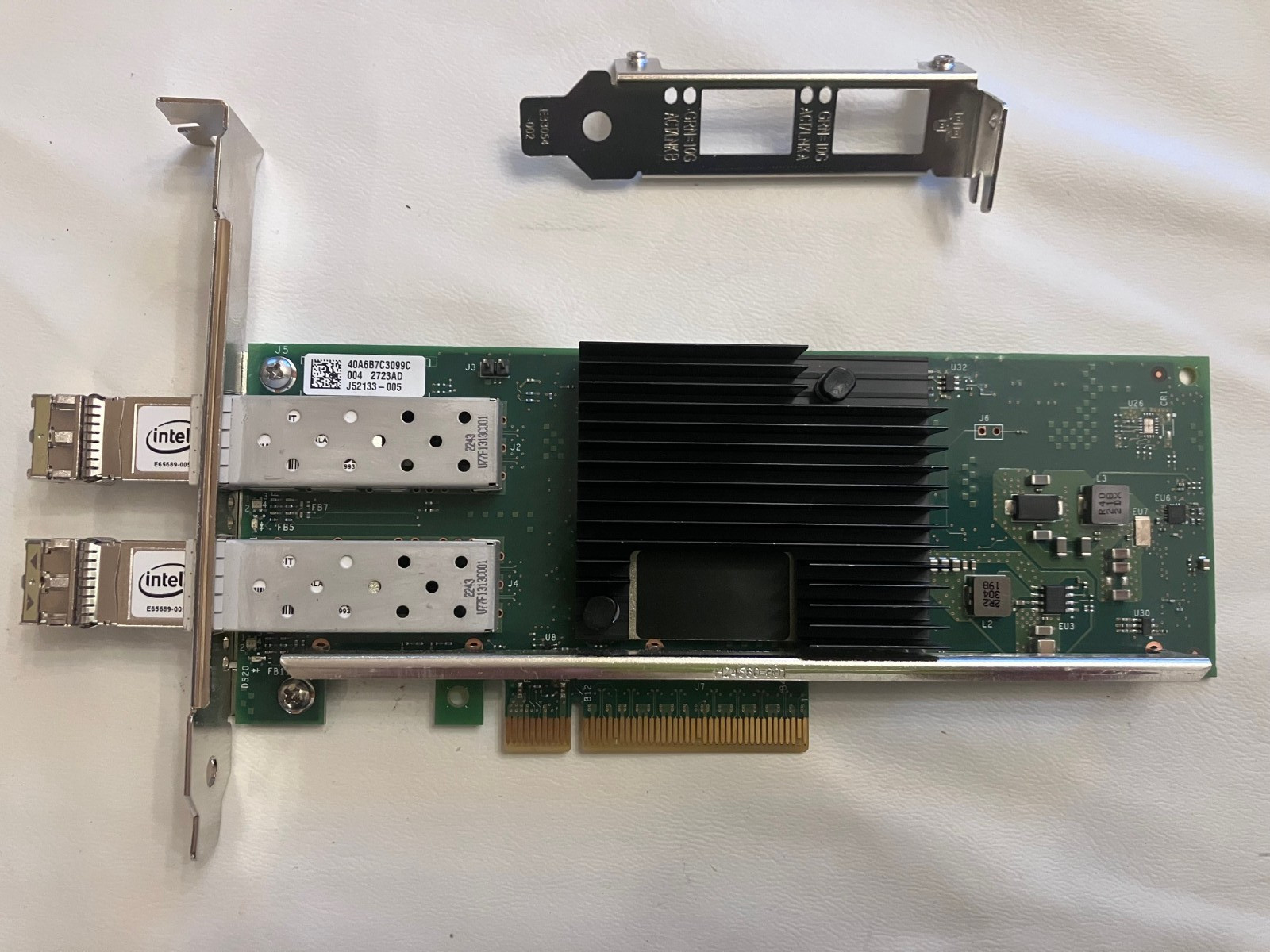 Intel Ethernet 10GB 2-Port X710-DA2 ADA w/ 2 Intel 1 Gb 10Gb SR SFP Transceivers