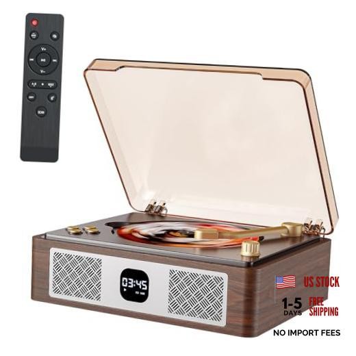 Retro Cd Player Can Rip to USB,Nostalgic Bluetooth CD Player for Home,Built