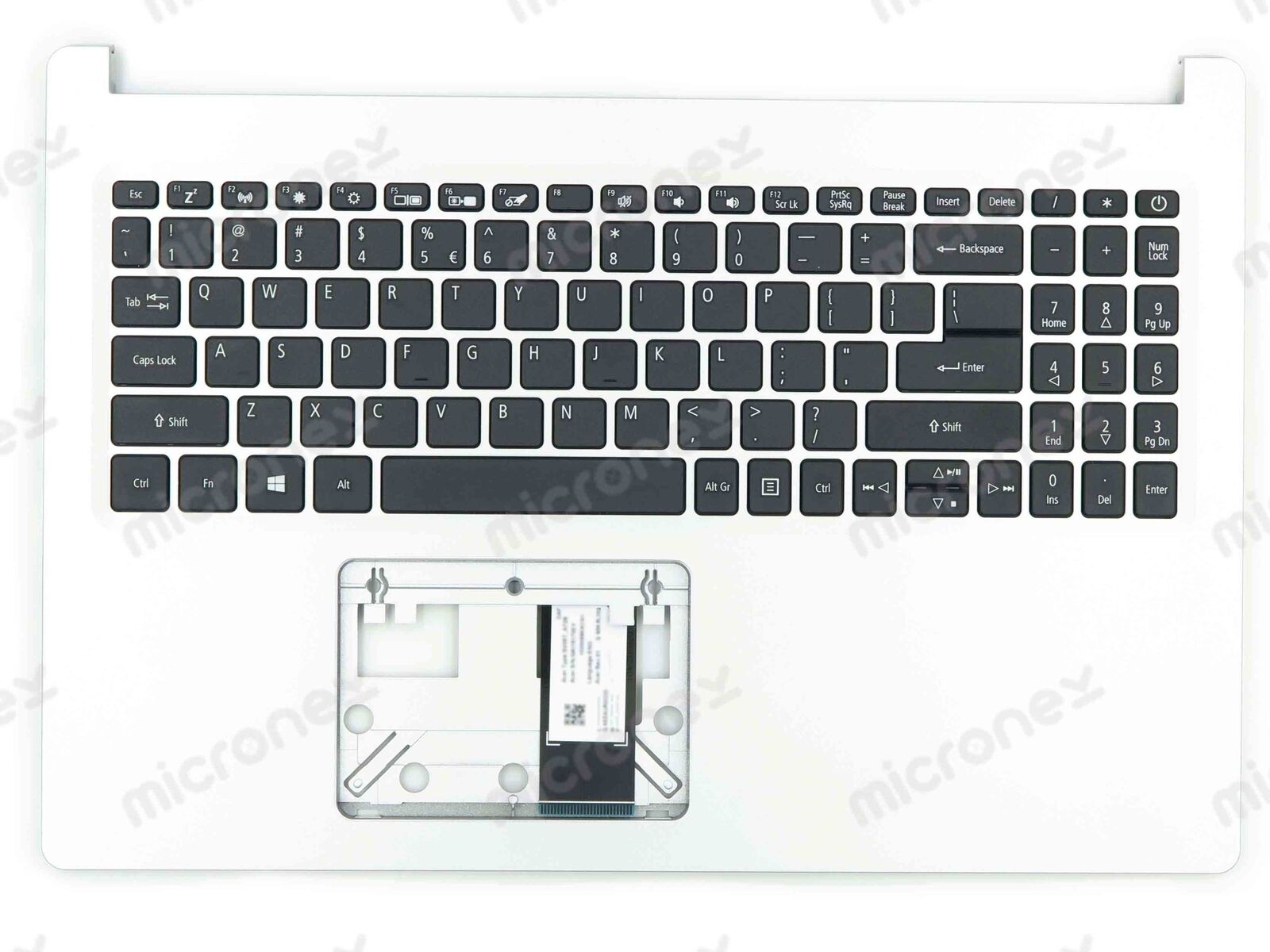 FOR Acer 6B.HSNN7.030 Palmrest Keyboard US-International